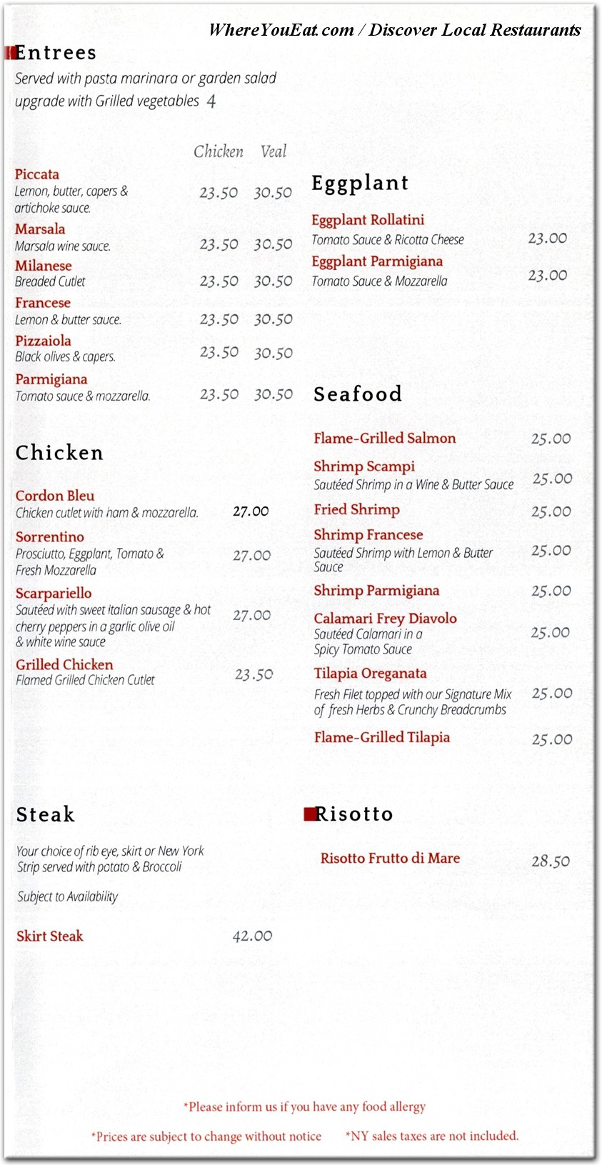 menu image