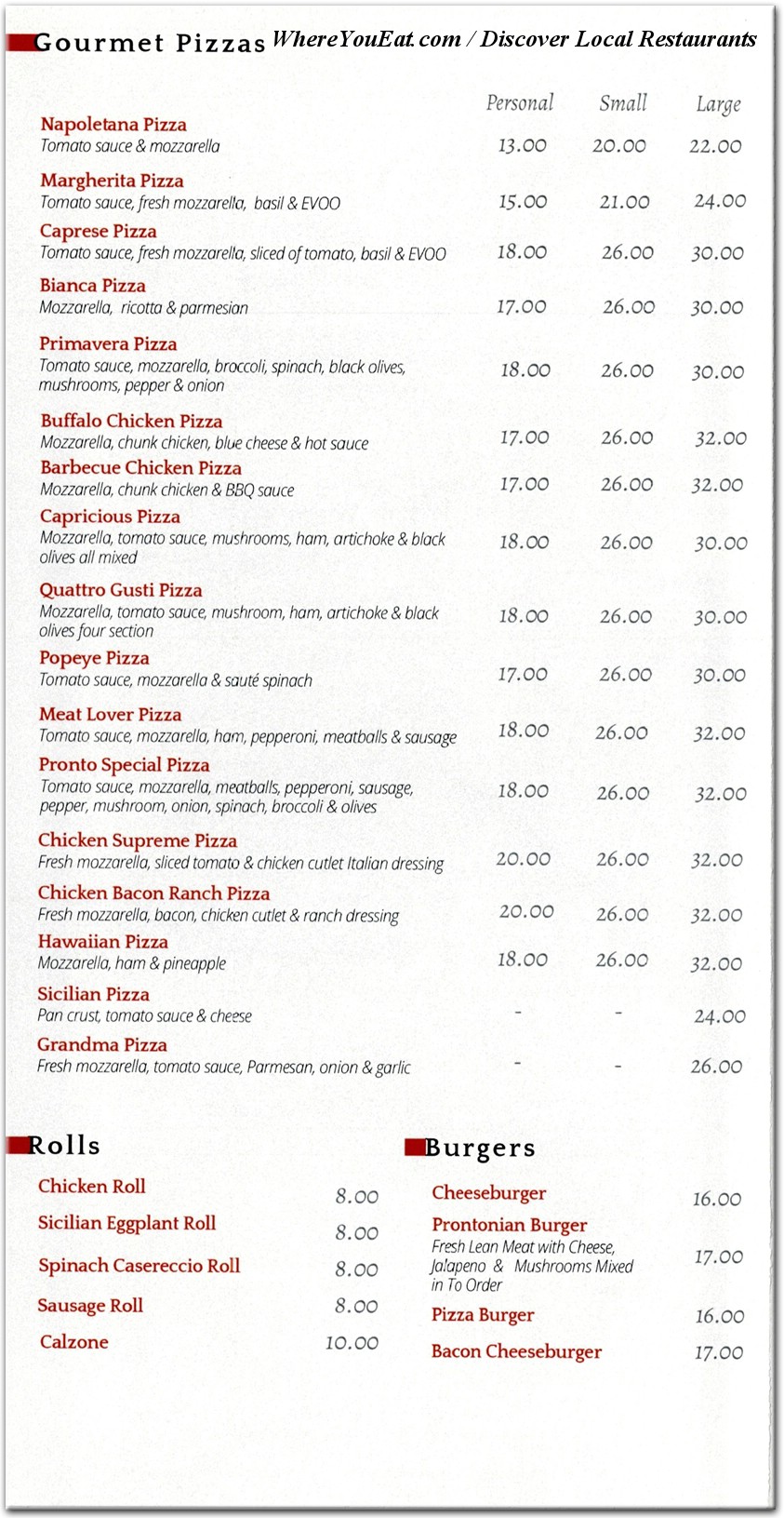 menu image