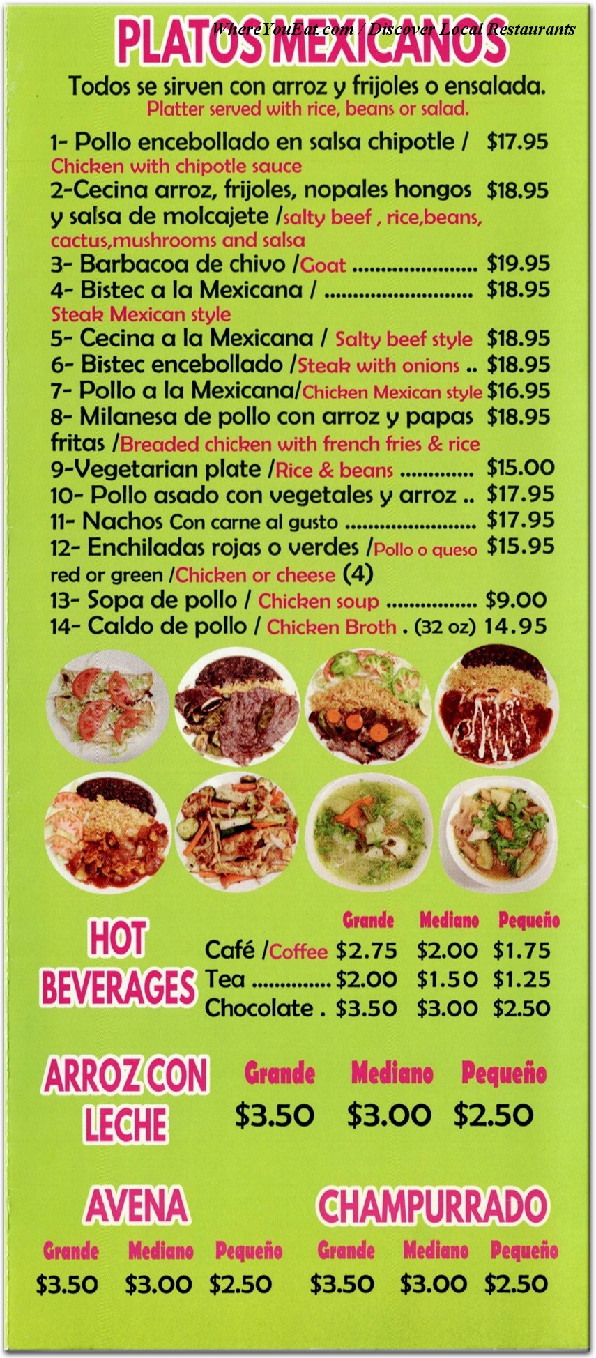 menu image