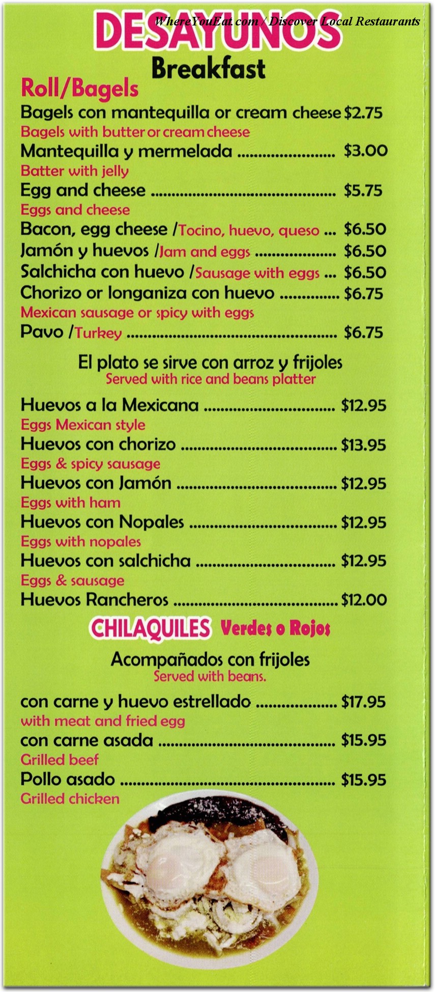 menu image