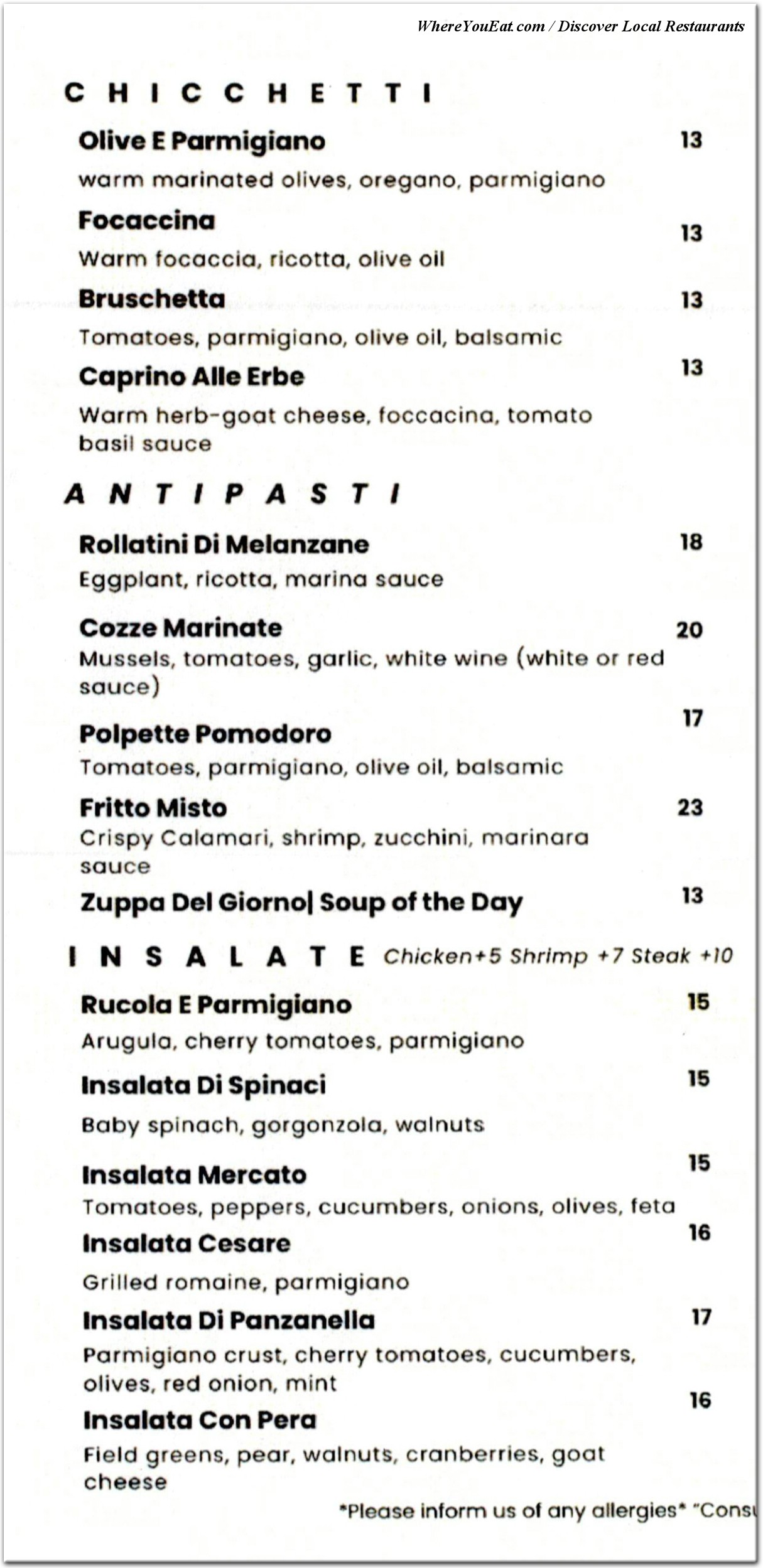 menu image