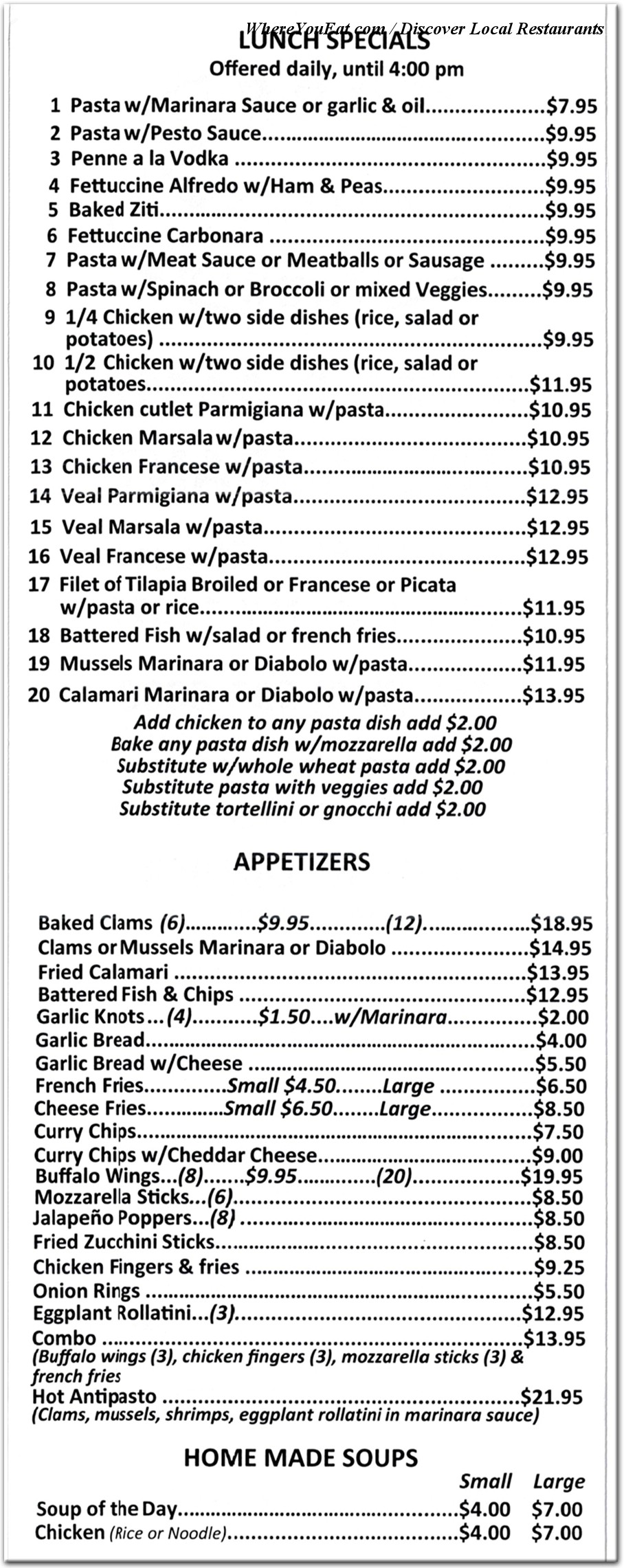 menu image