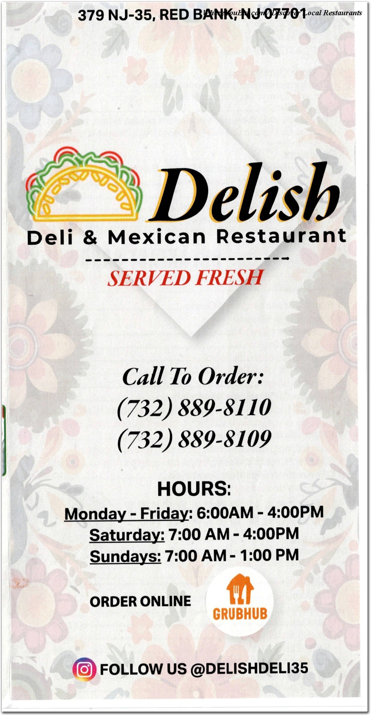 menu image