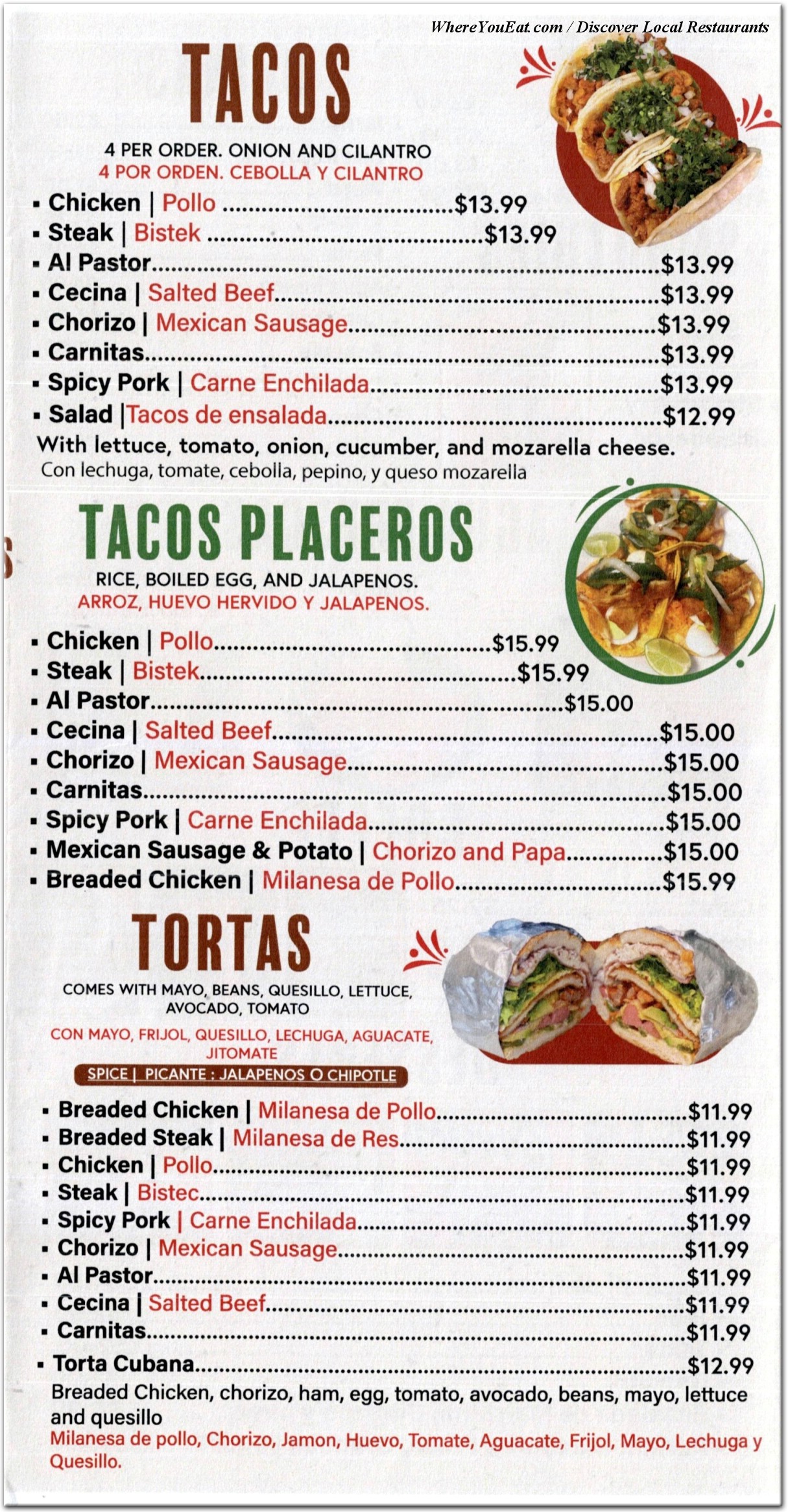 menu image