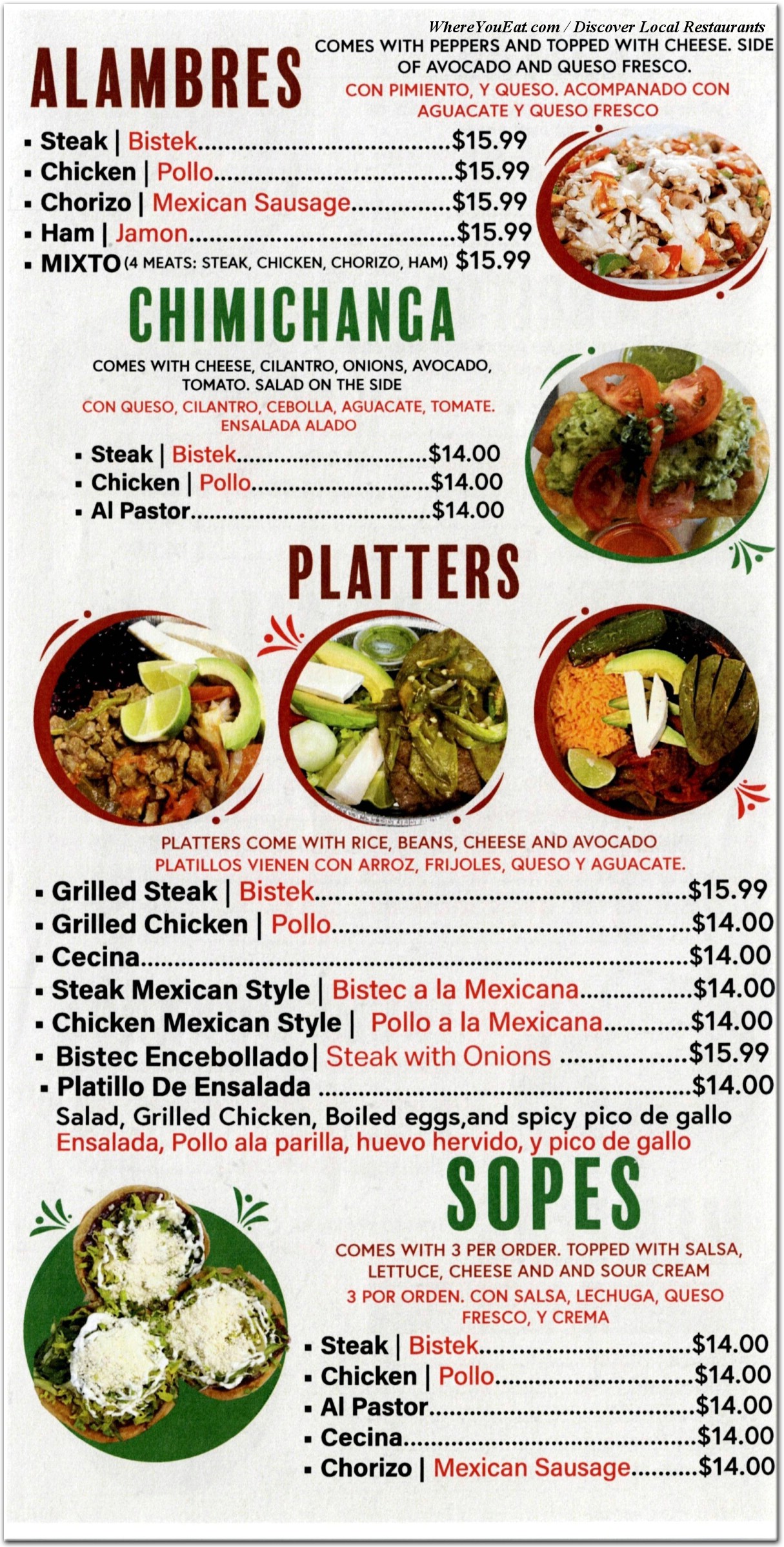 menu image