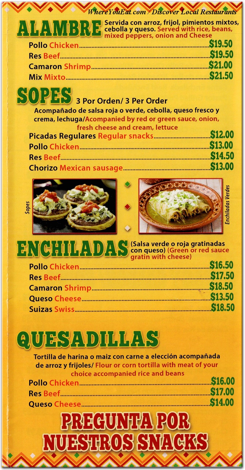 menu image