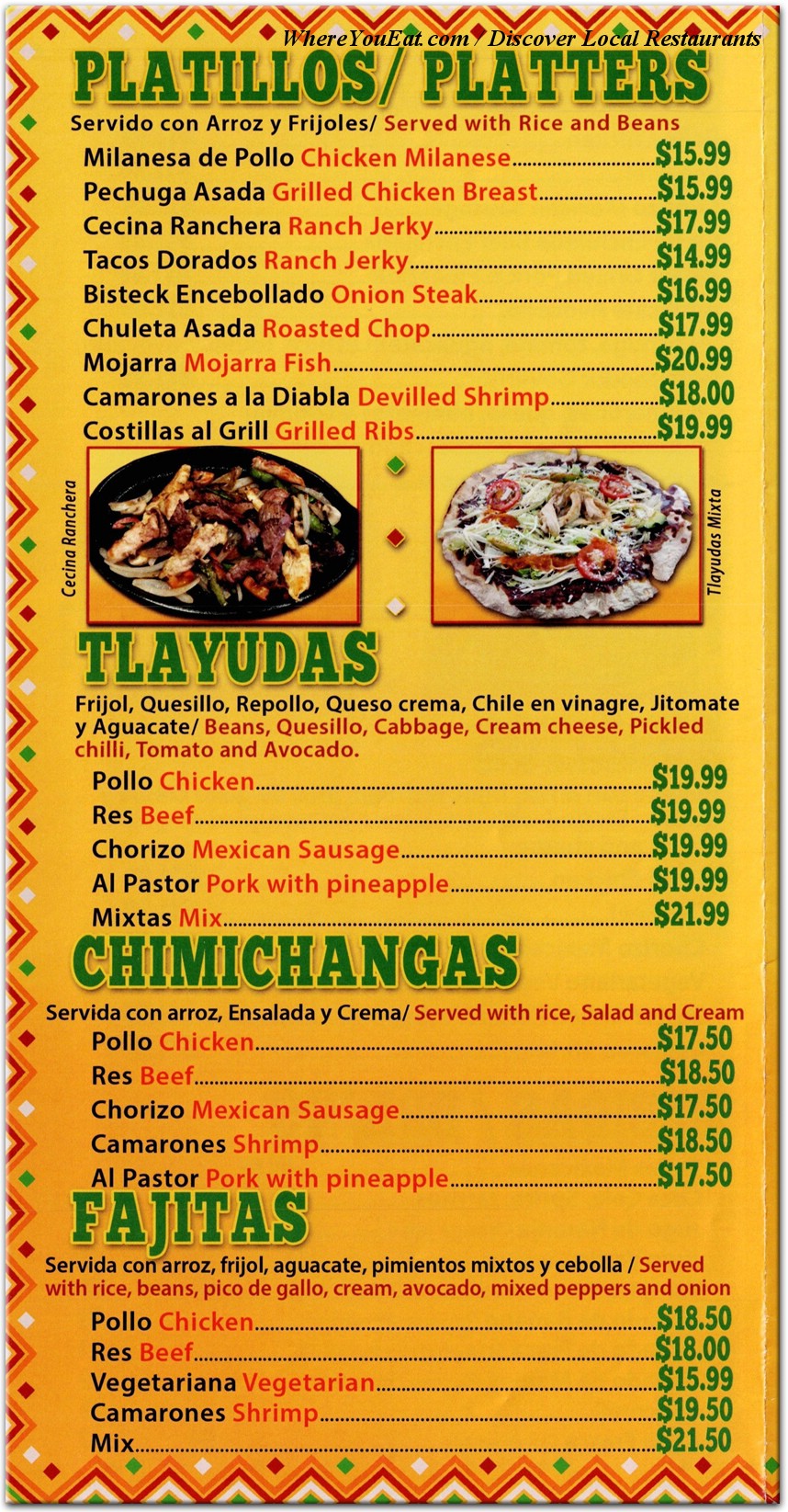 menu image