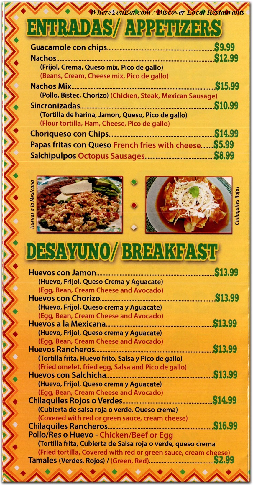 menu image