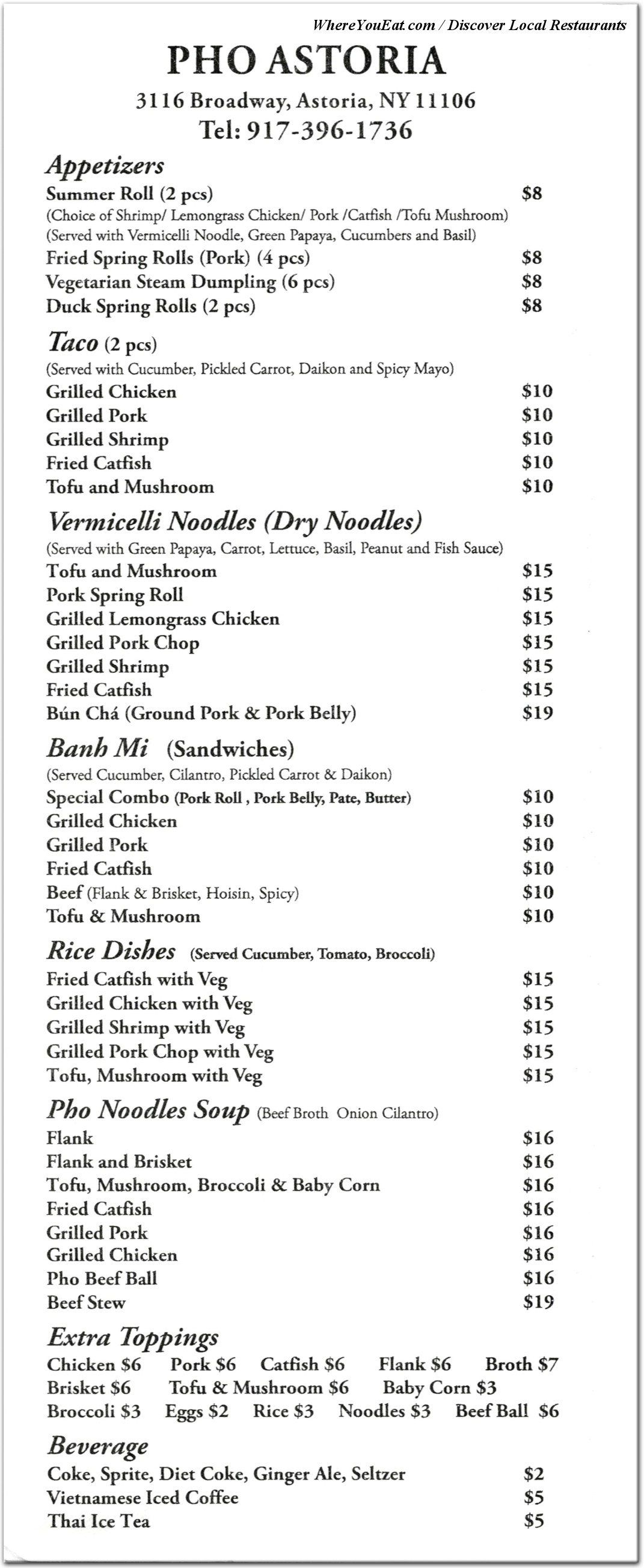 menu image