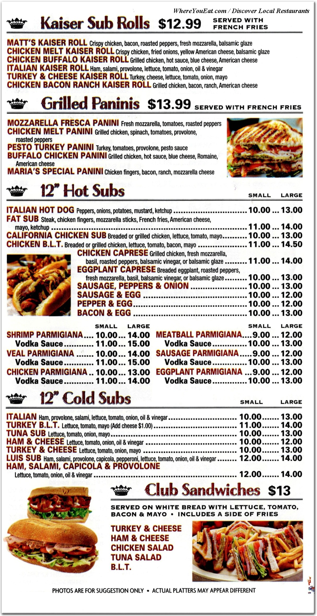 menu image
