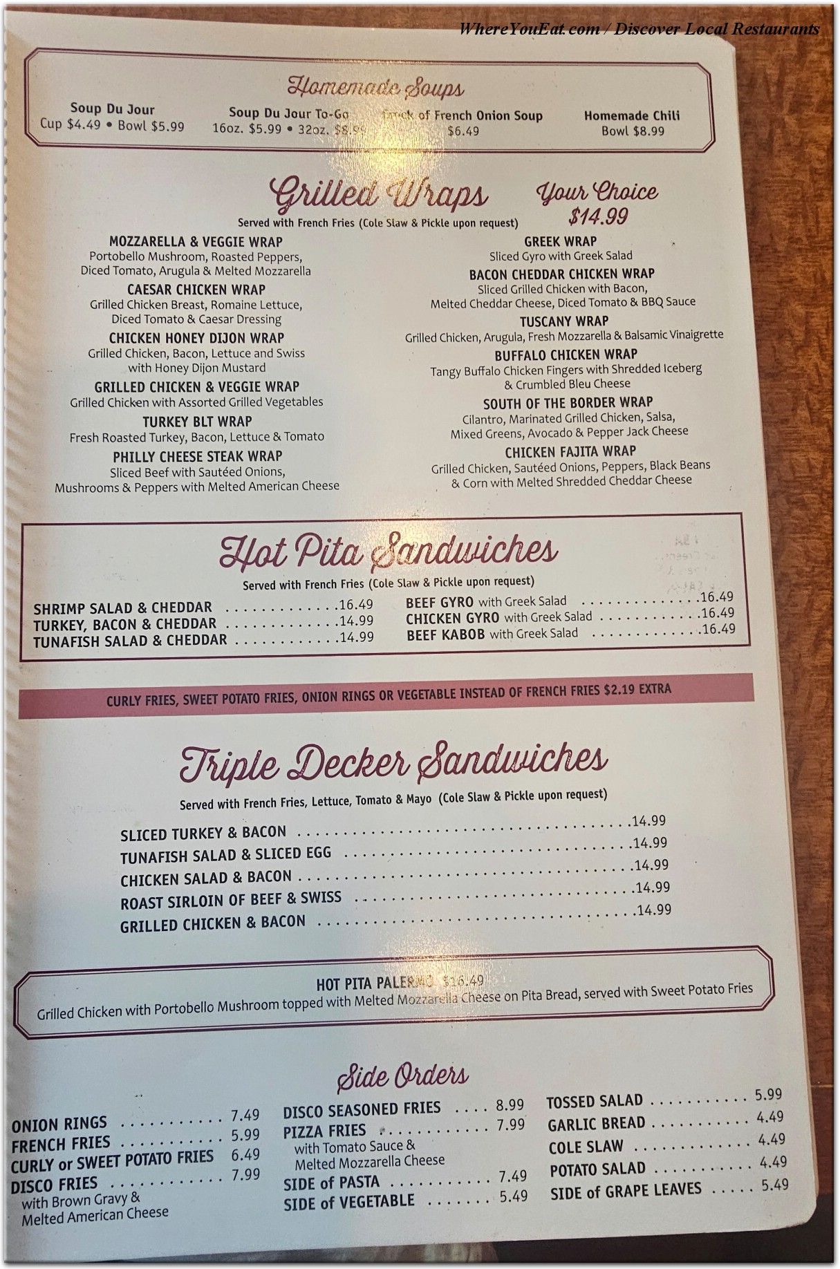menu image