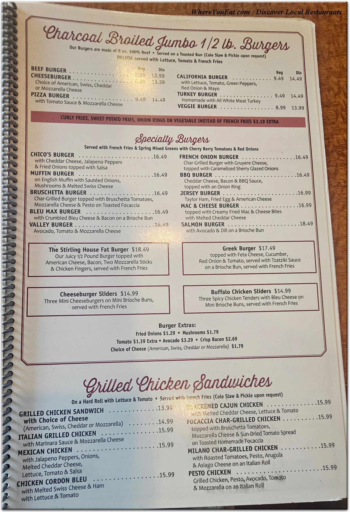 menu image