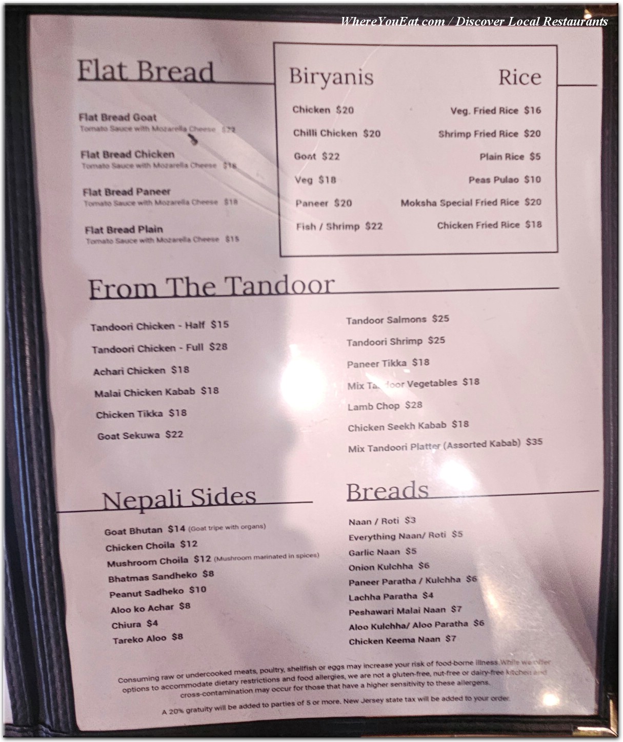 menu image