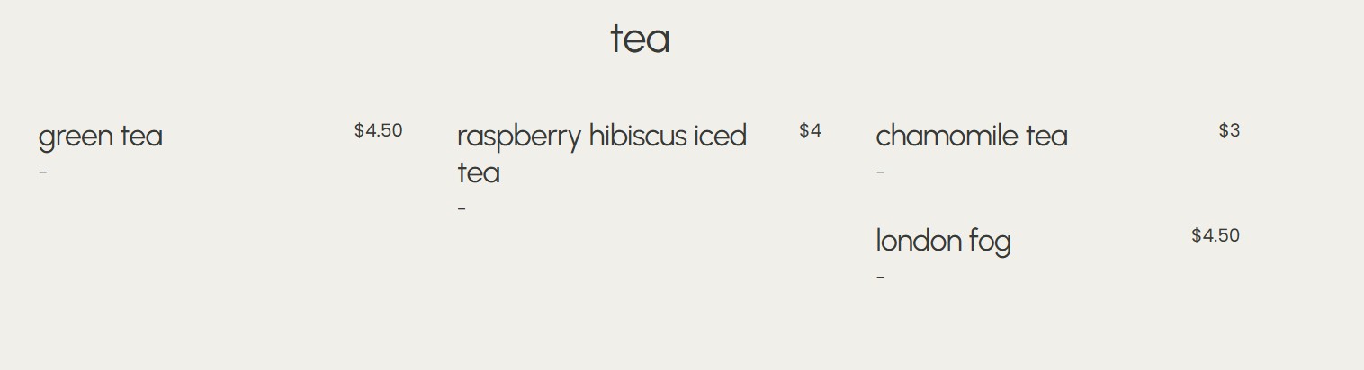 menu image