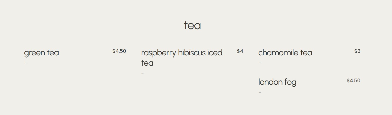 menu image