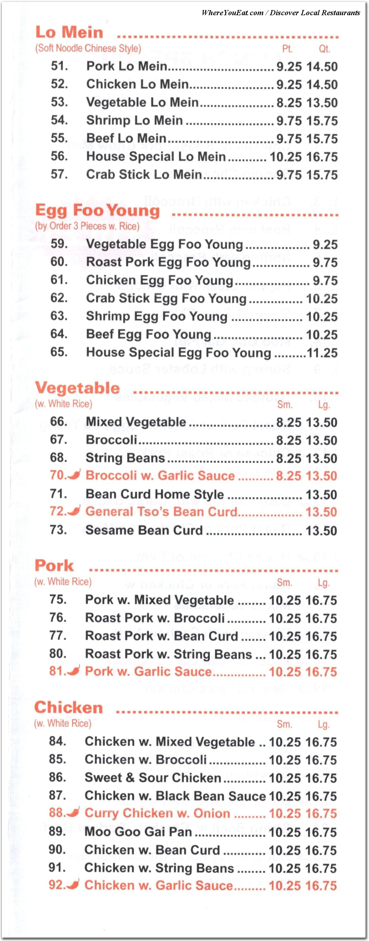 menu image