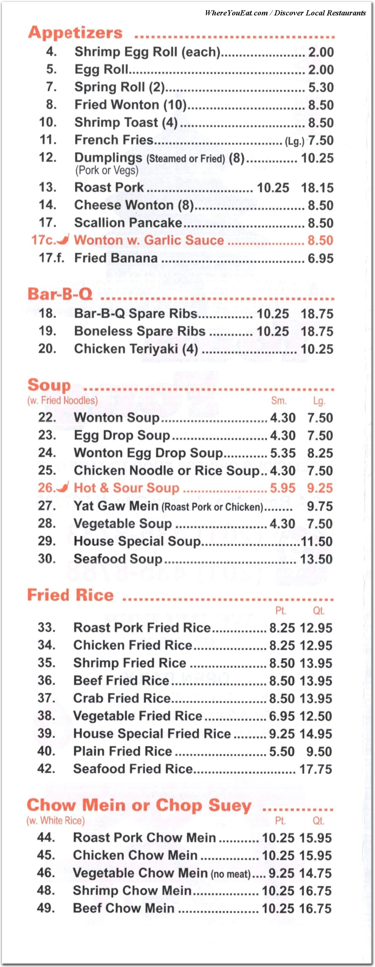 menu image