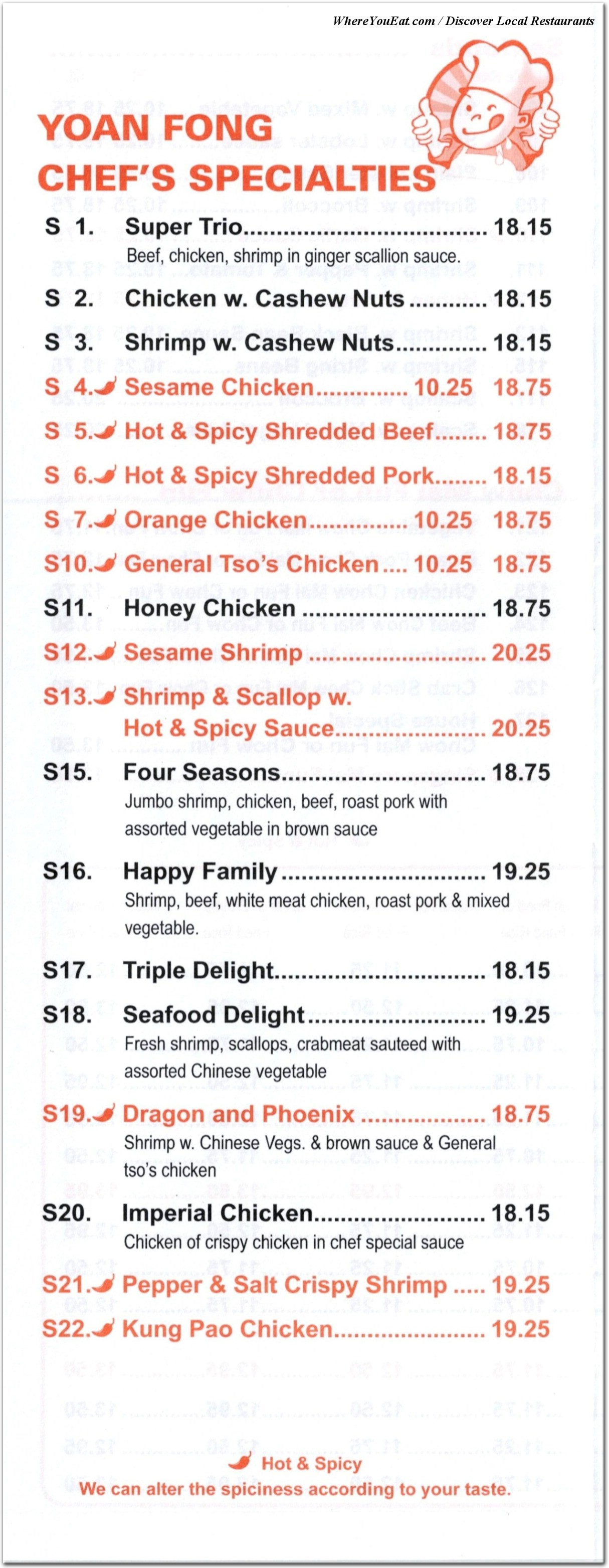 menu image