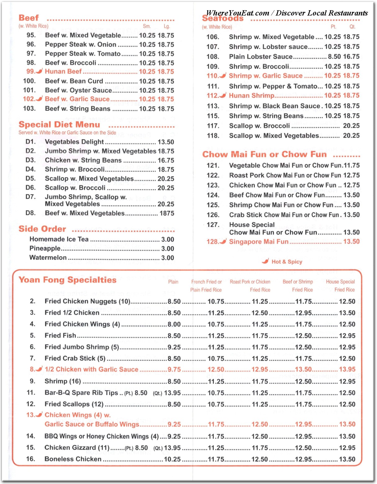 menu image