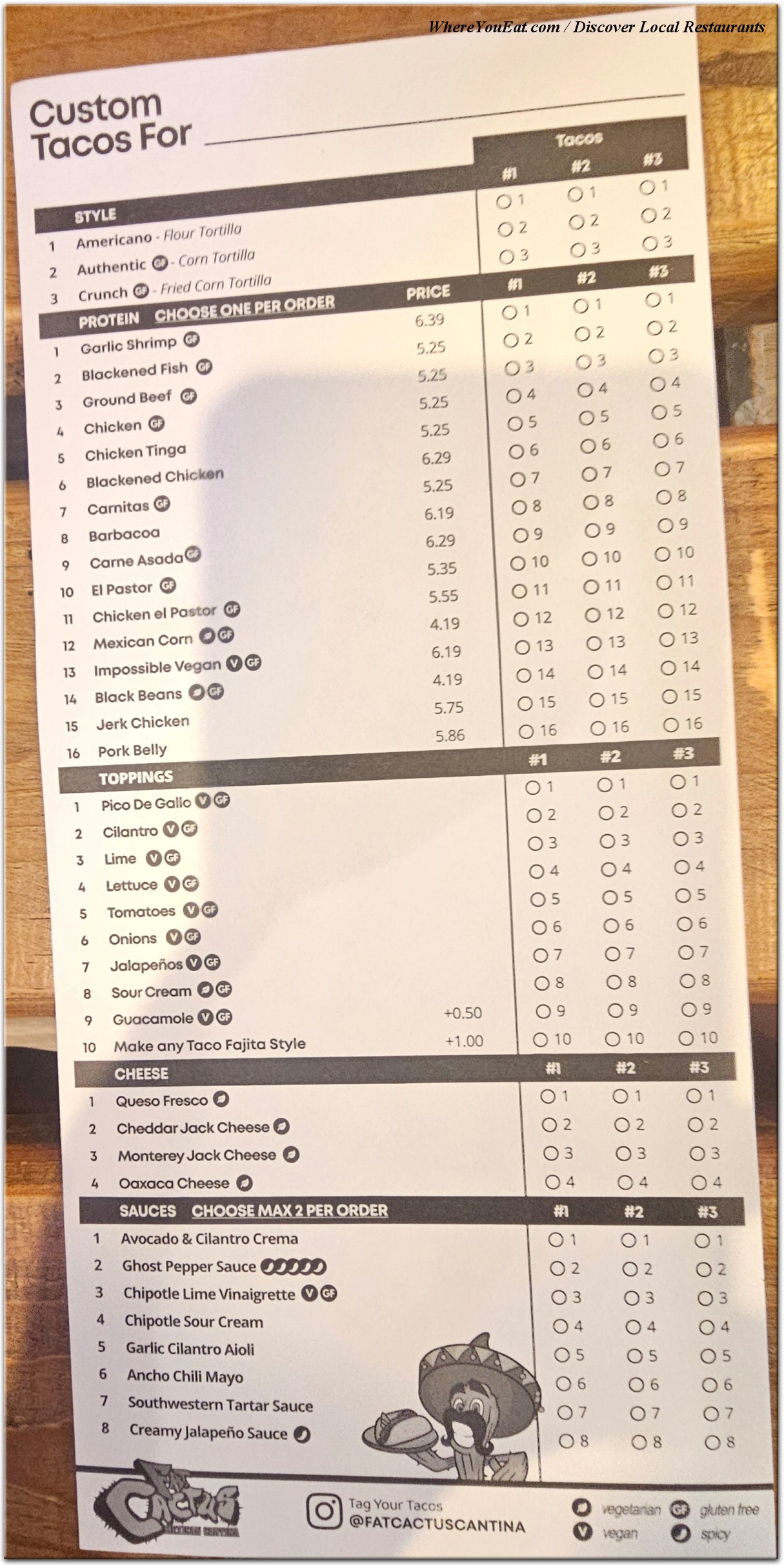 menu image