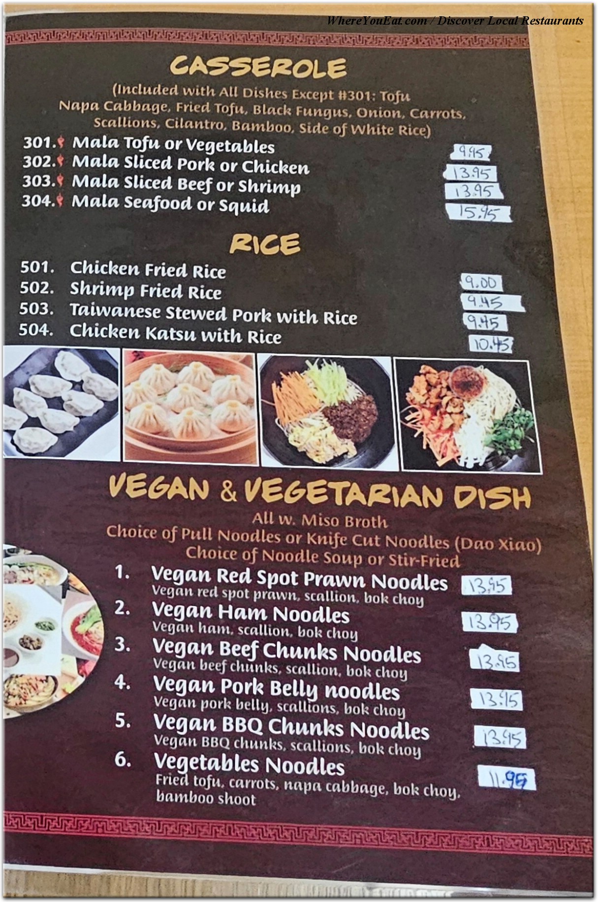 menu image