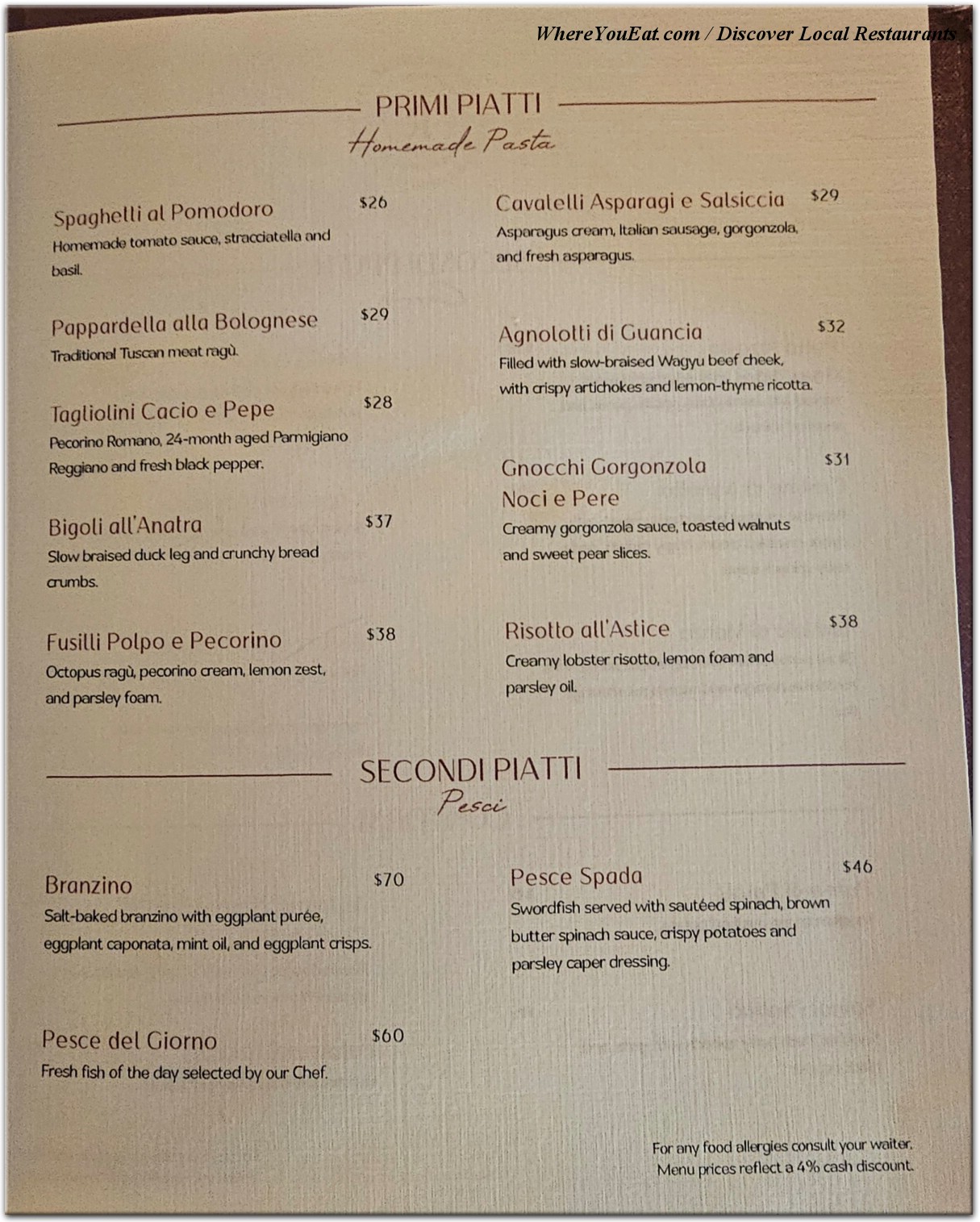 menu image