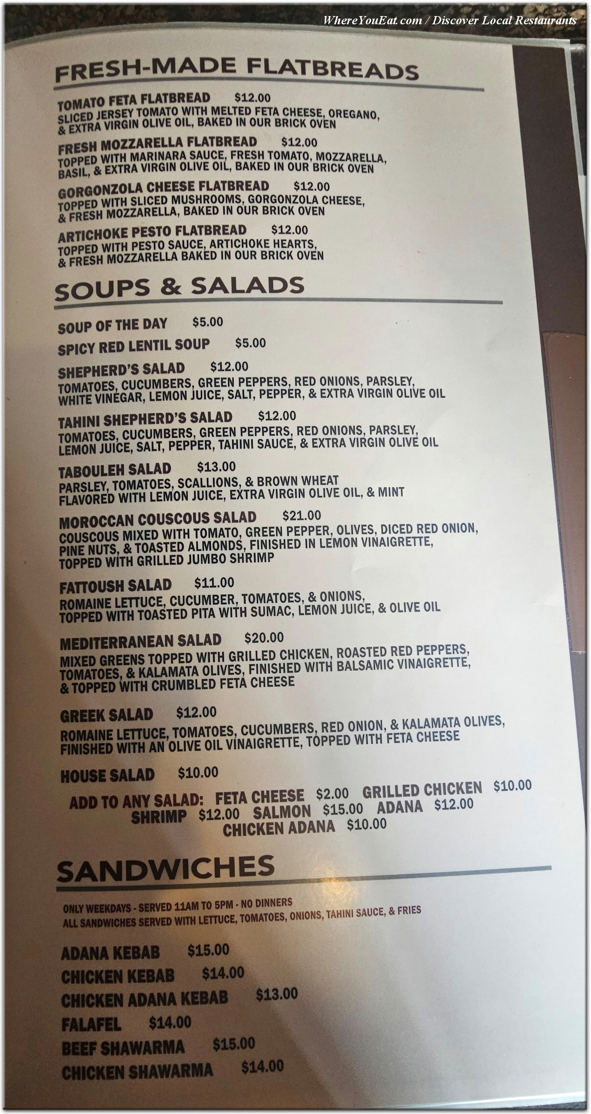 menu image