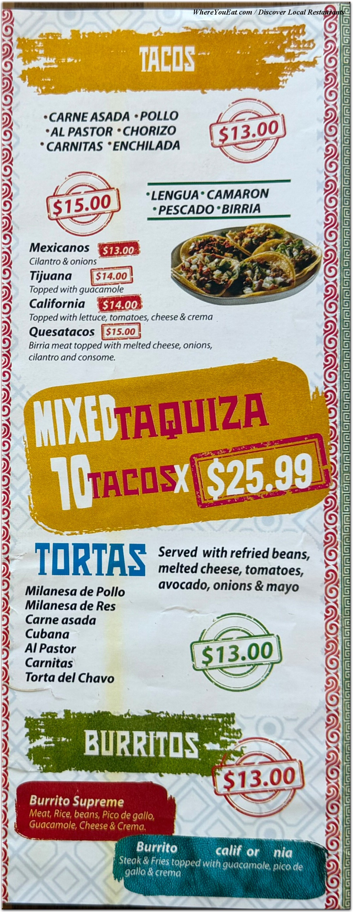 menu image