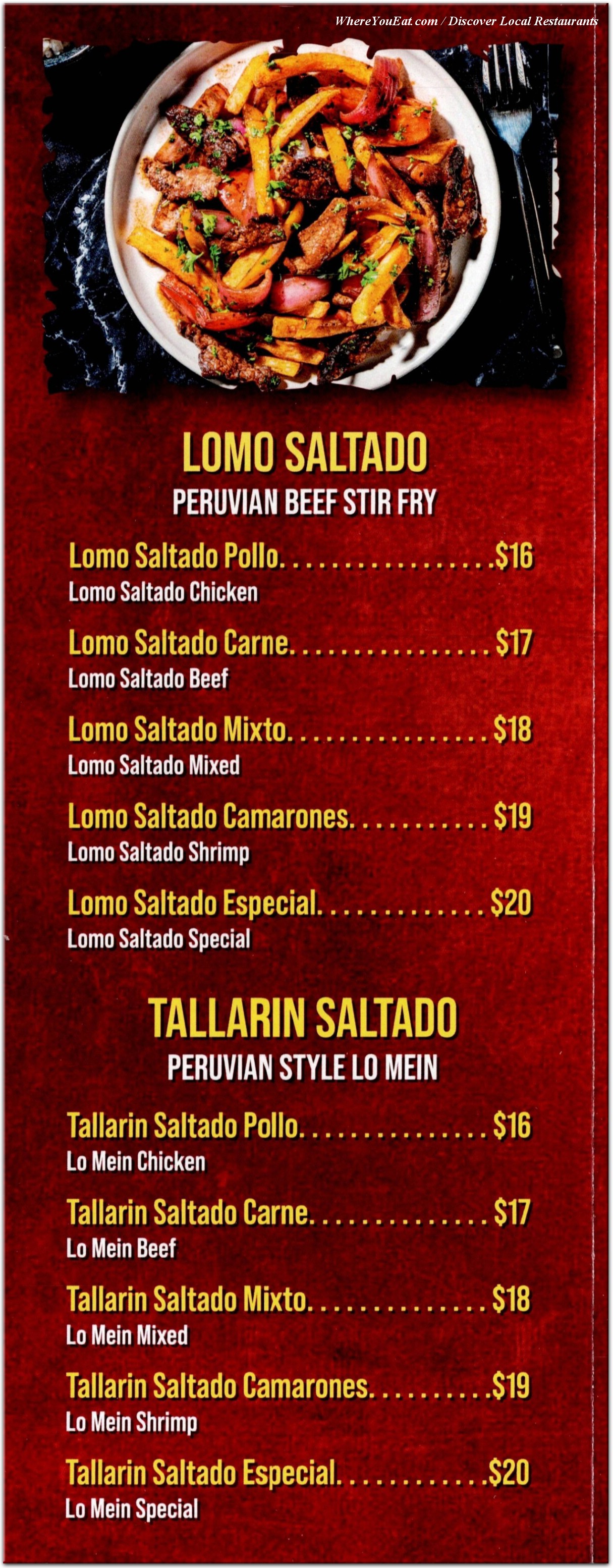 menu image