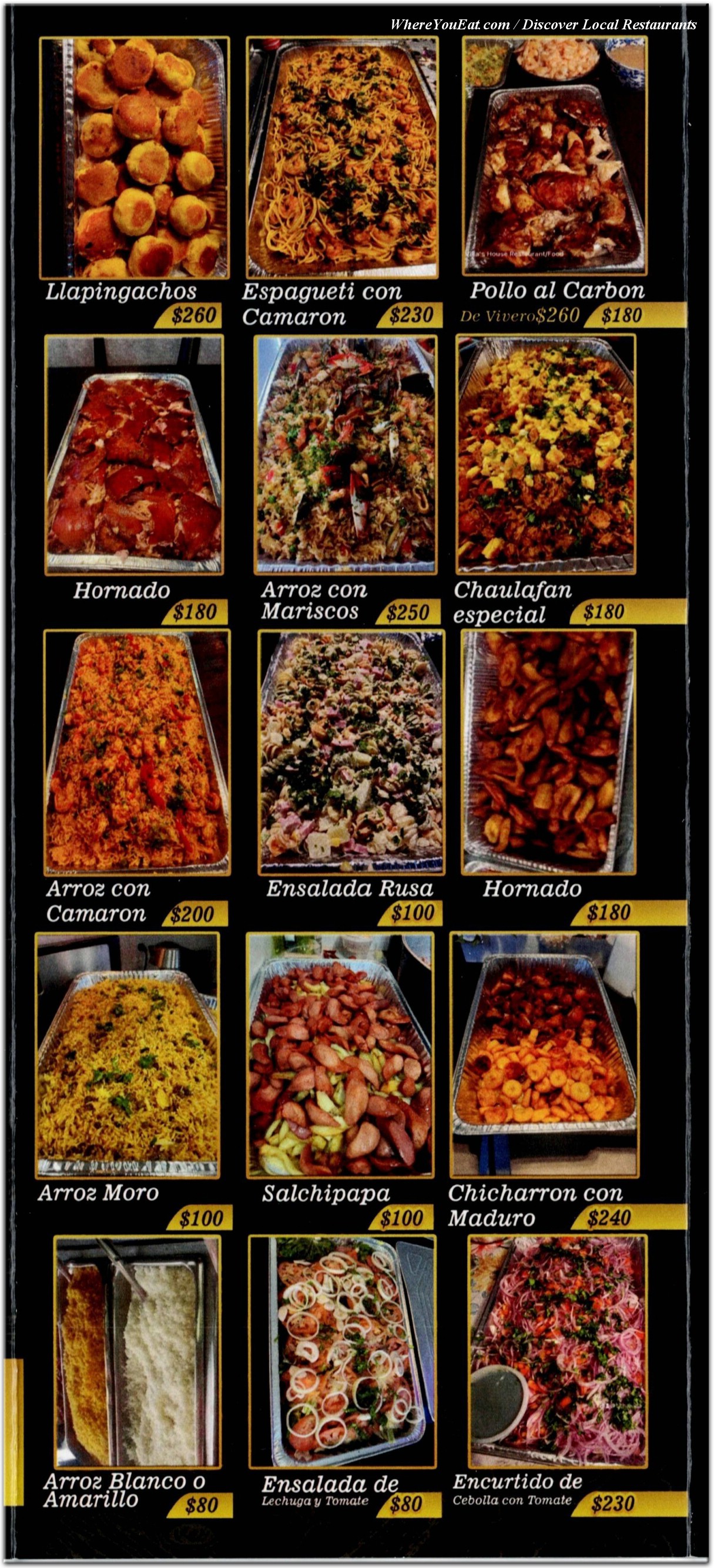 menu image