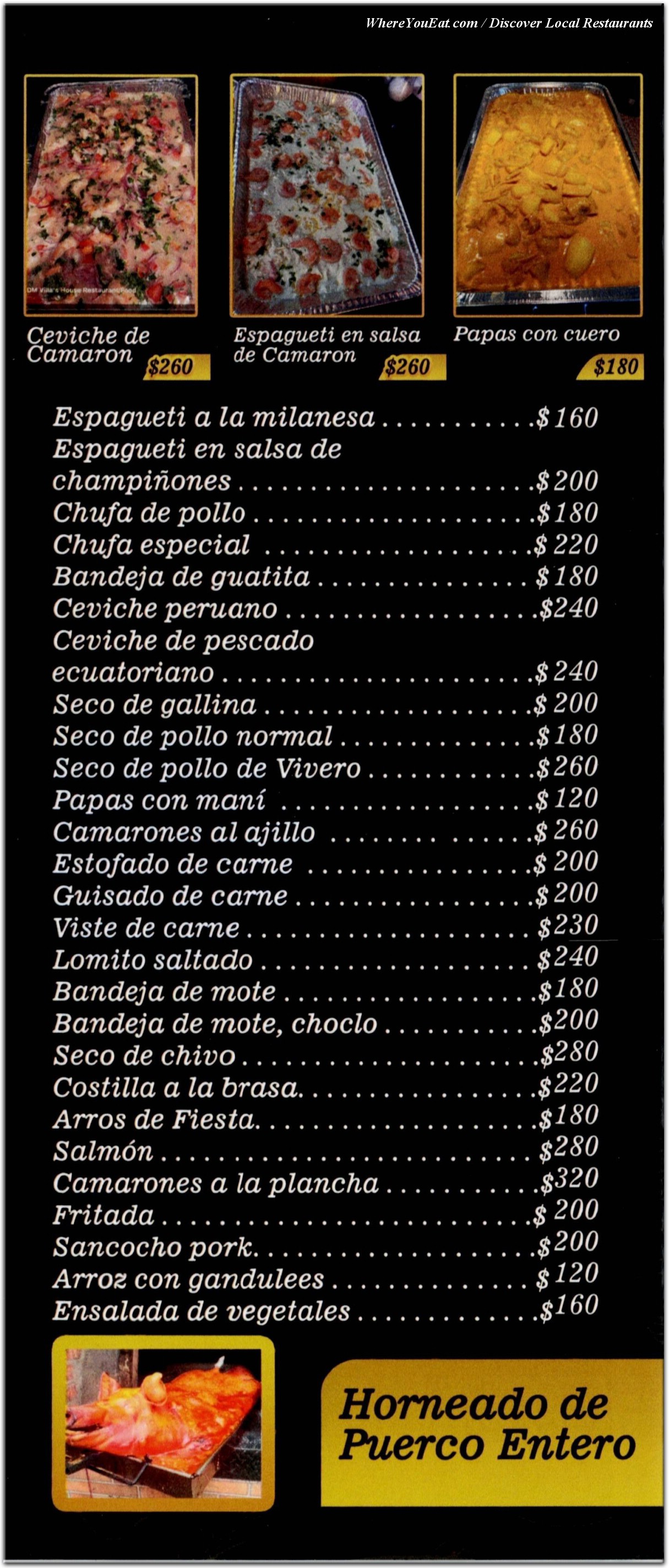 menu image
