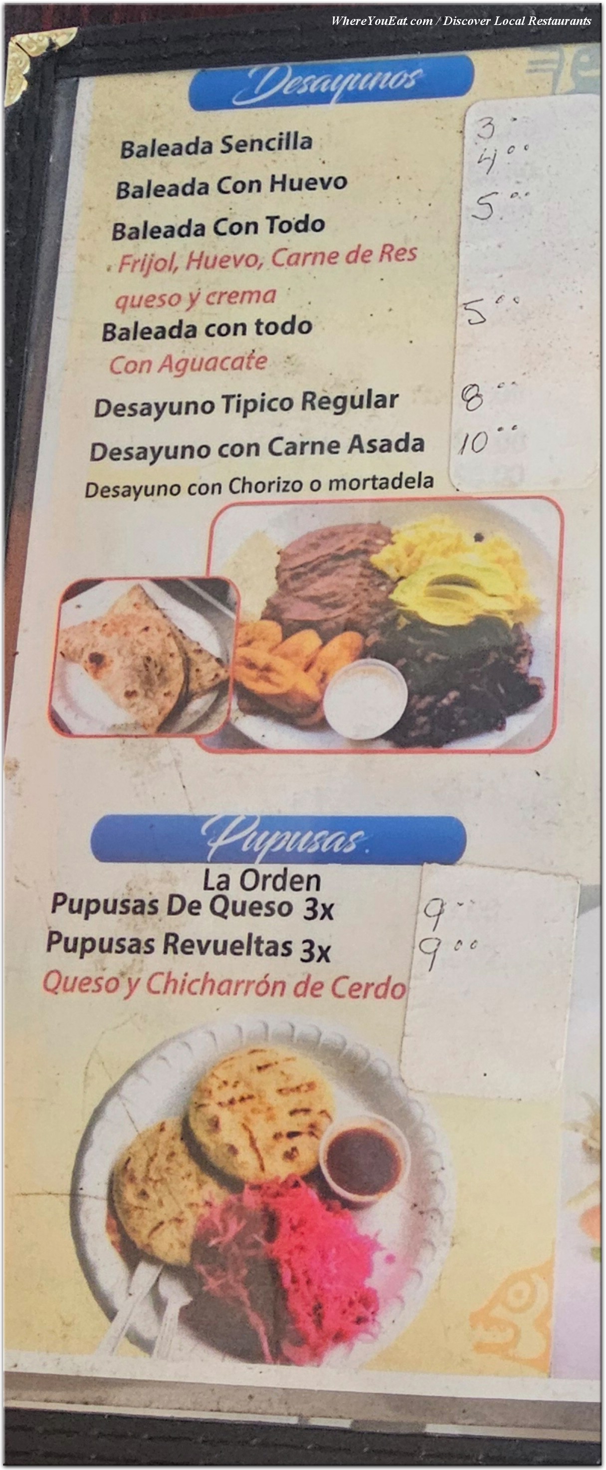 menu image