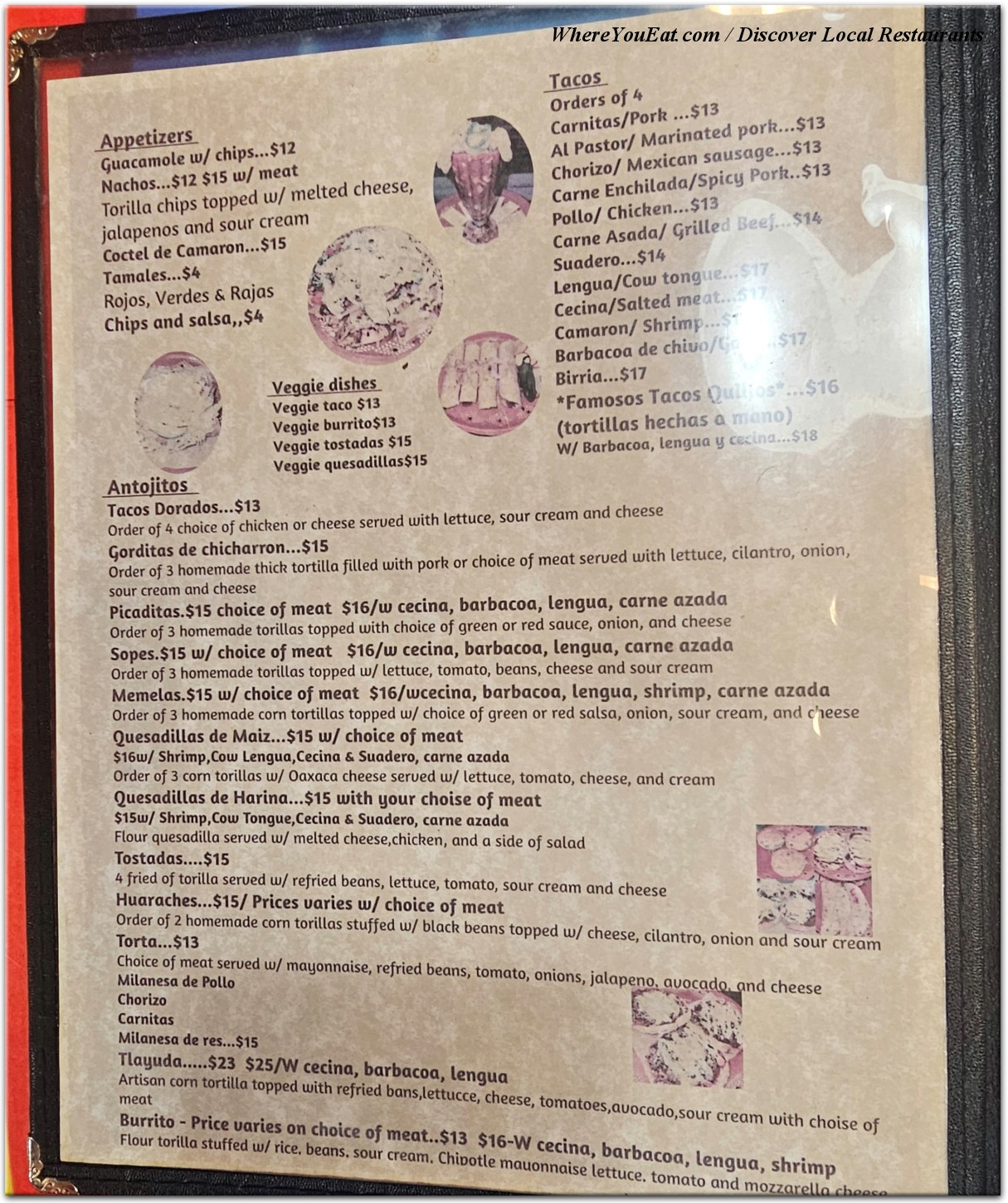 menu image