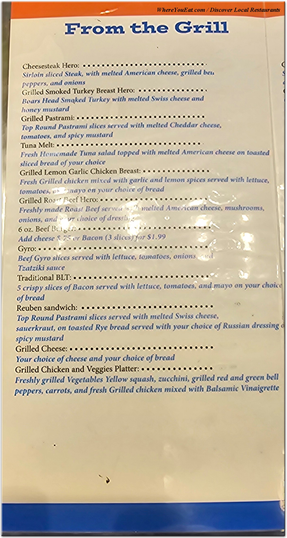 menu image