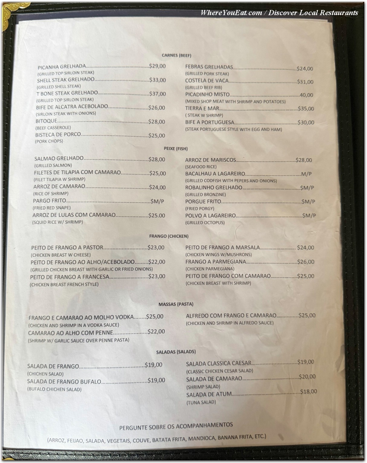 menu image