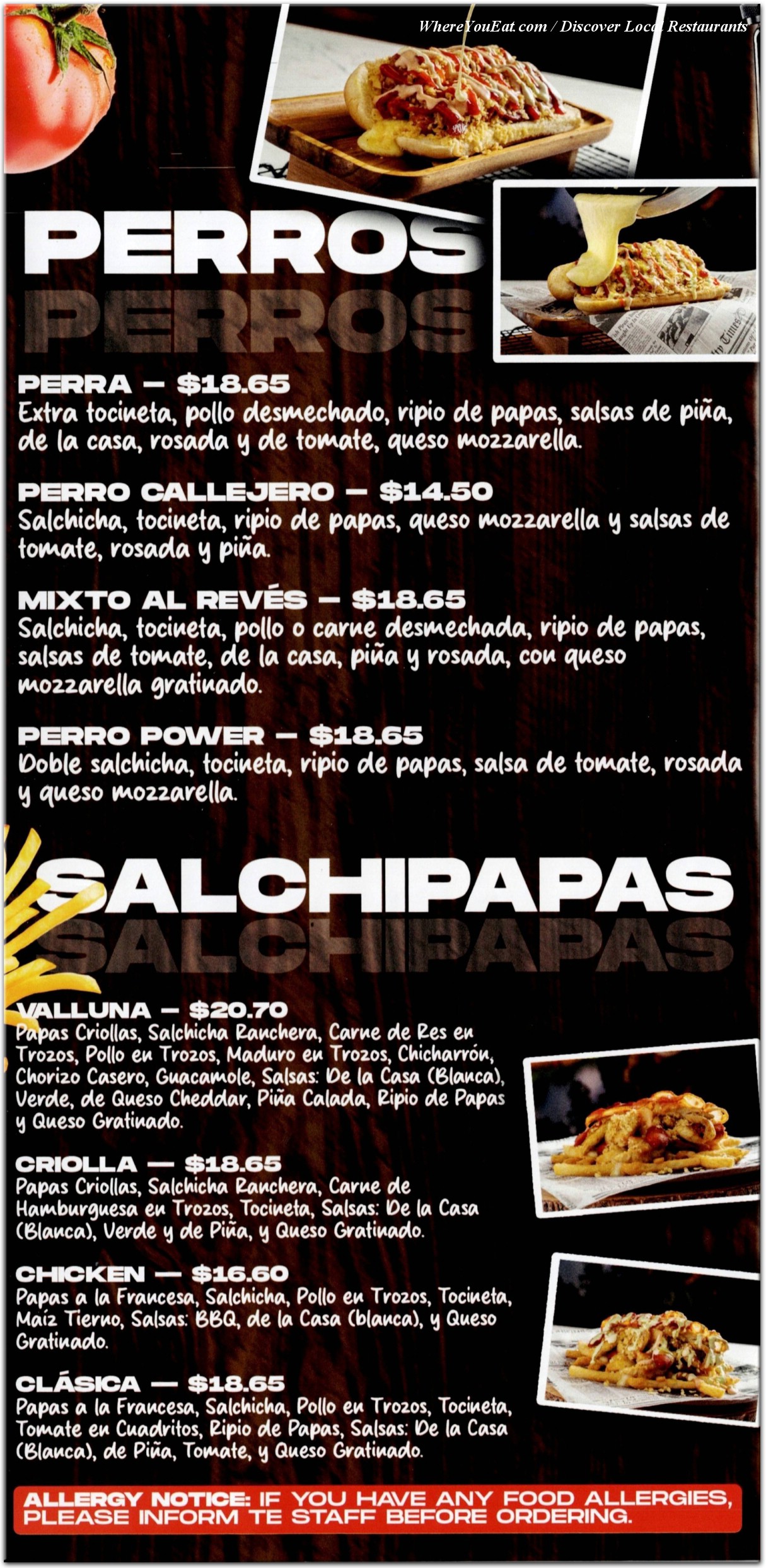 menu image