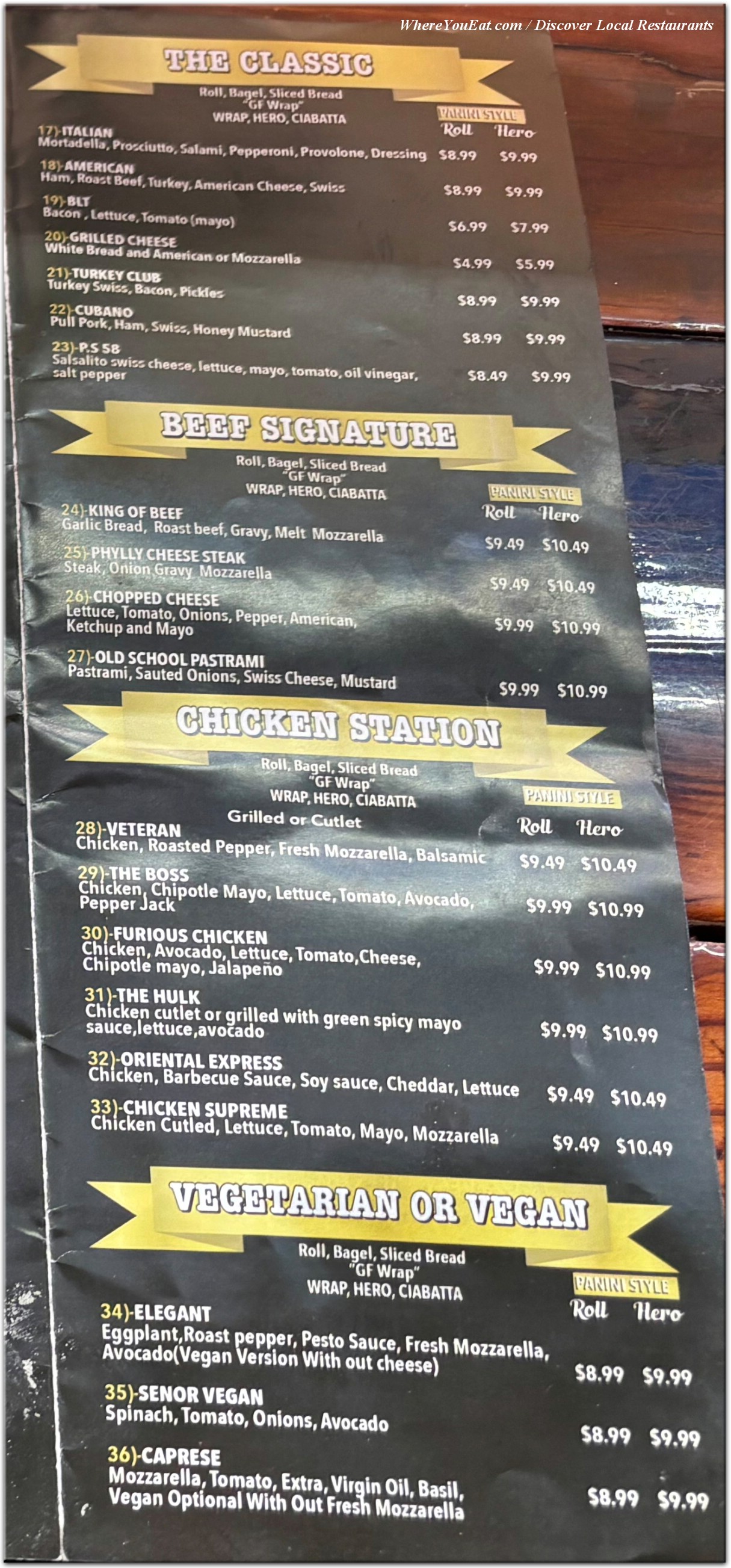 menu image
