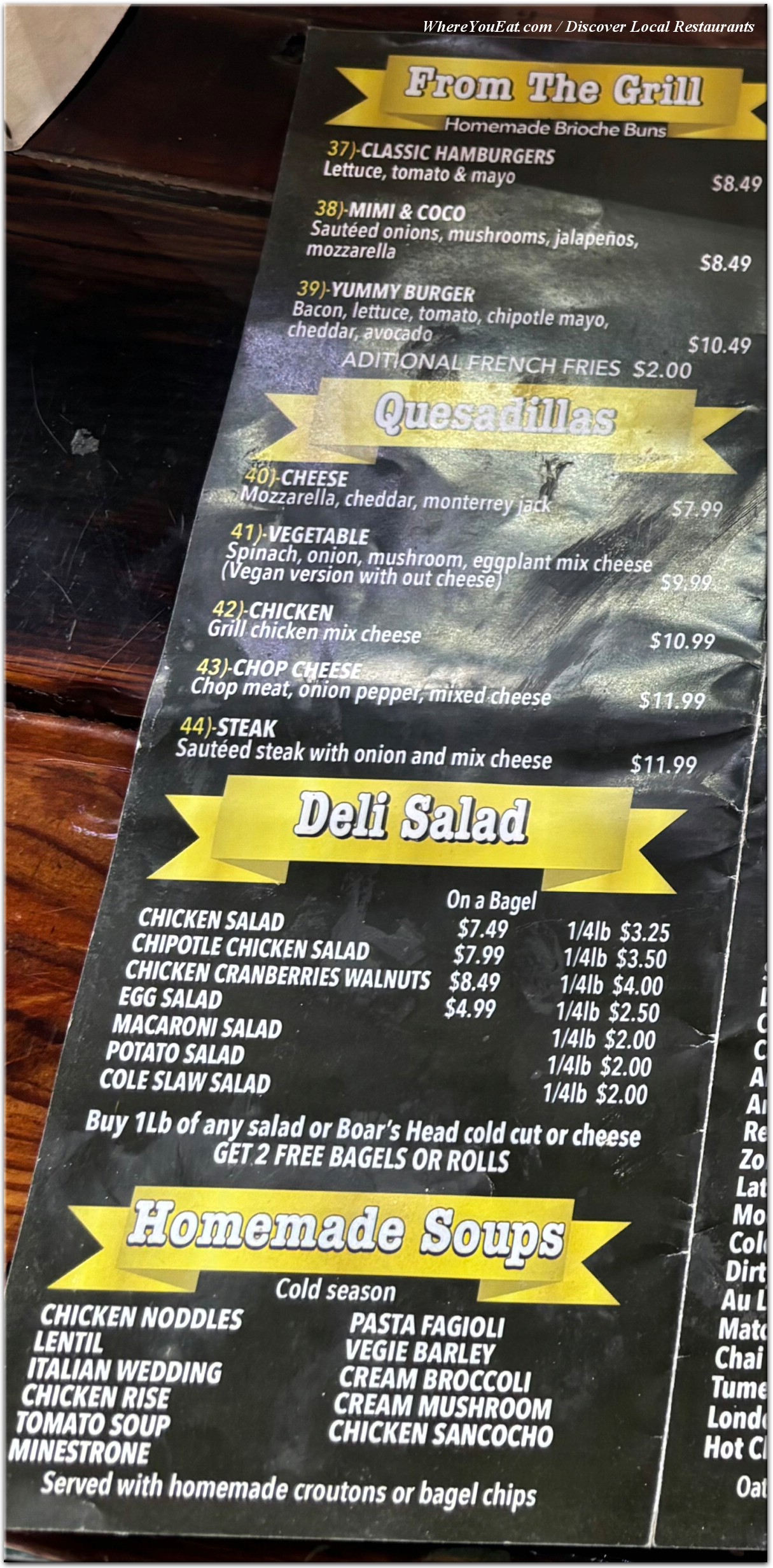 menu image
