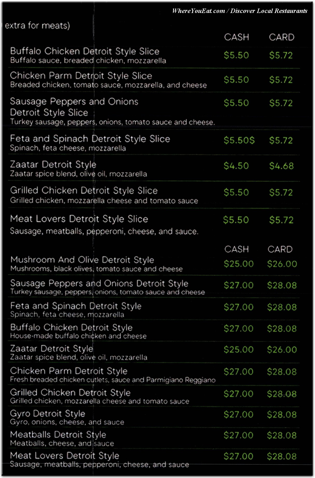 menu image