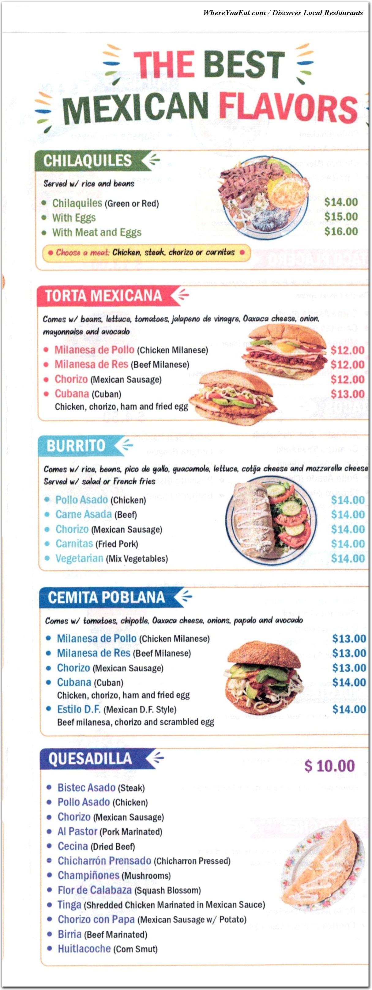 menu image