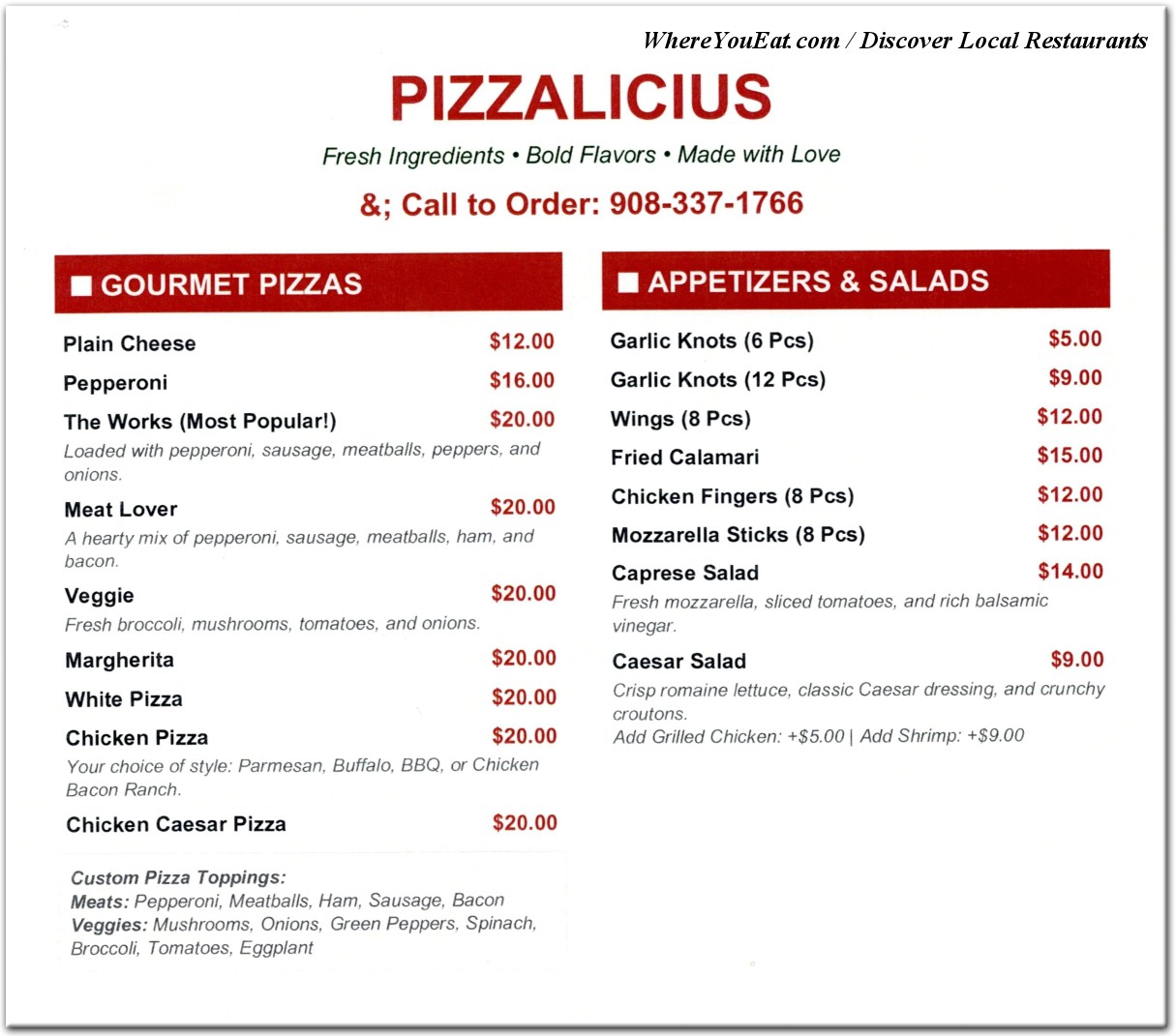 menu image