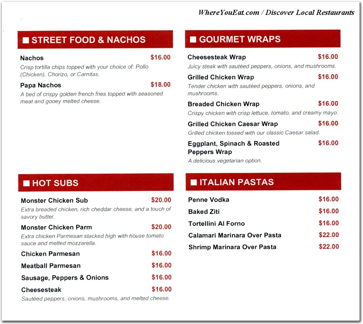 menu image