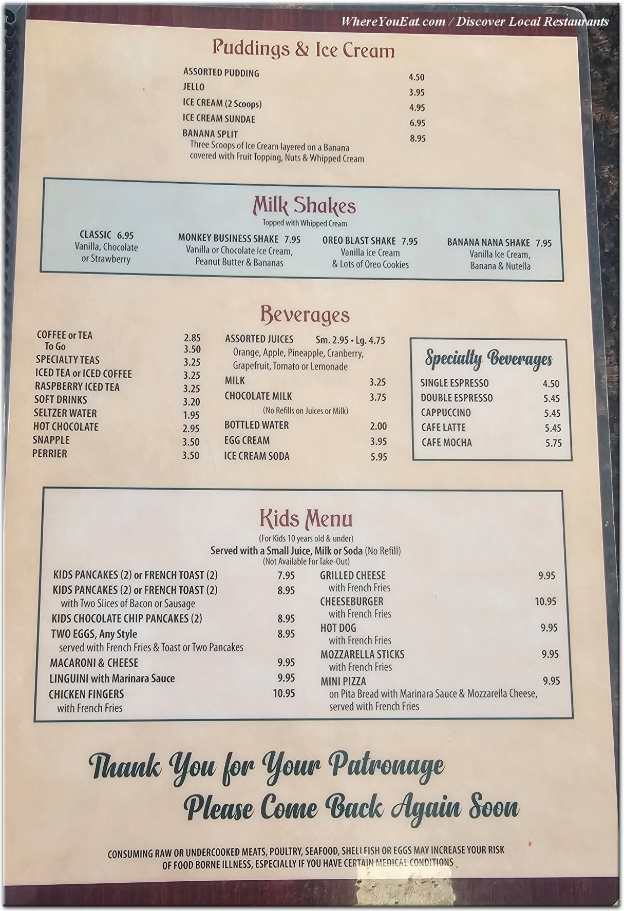 menu image