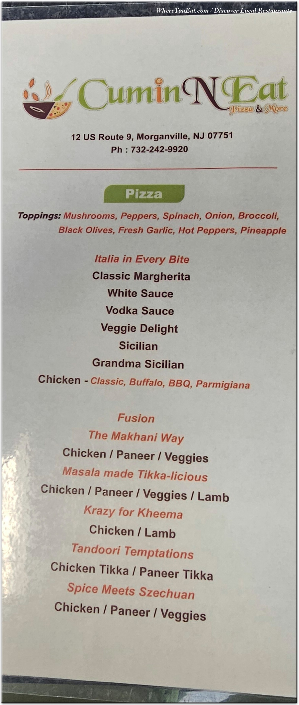 menu image