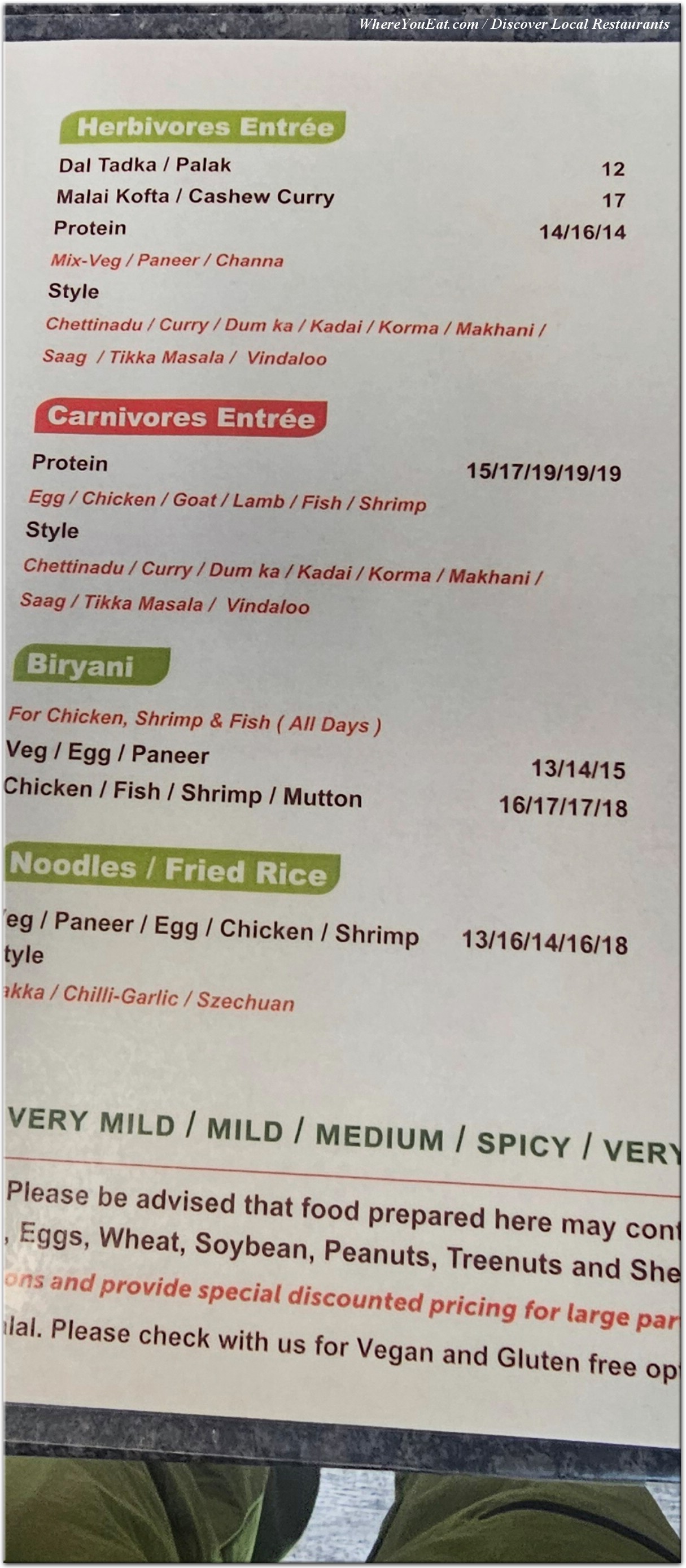 menu image