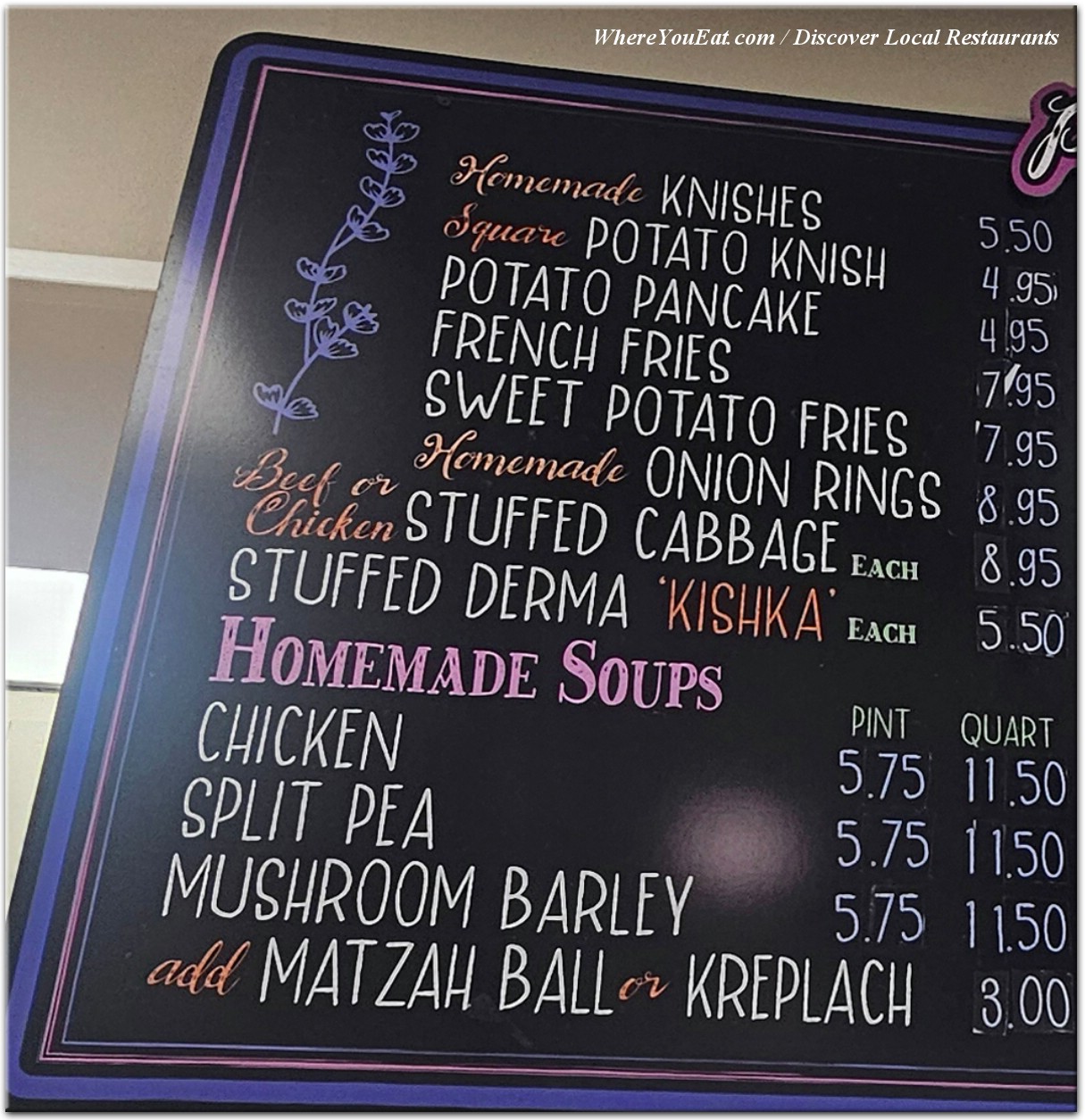 menu image