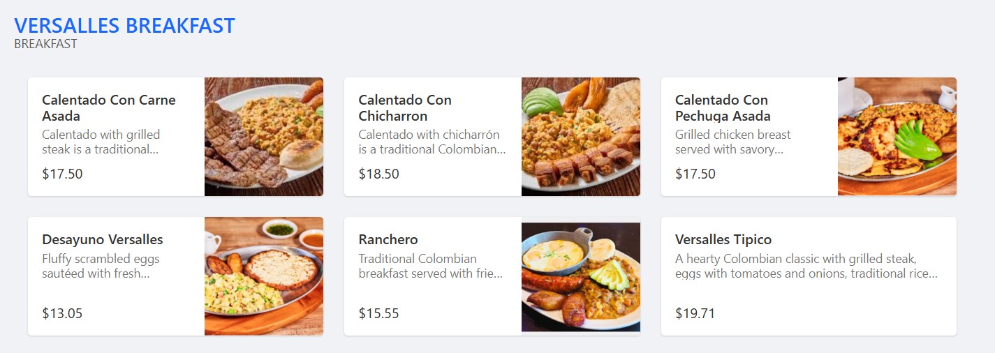 menu image
