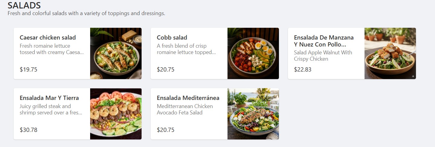 menu image