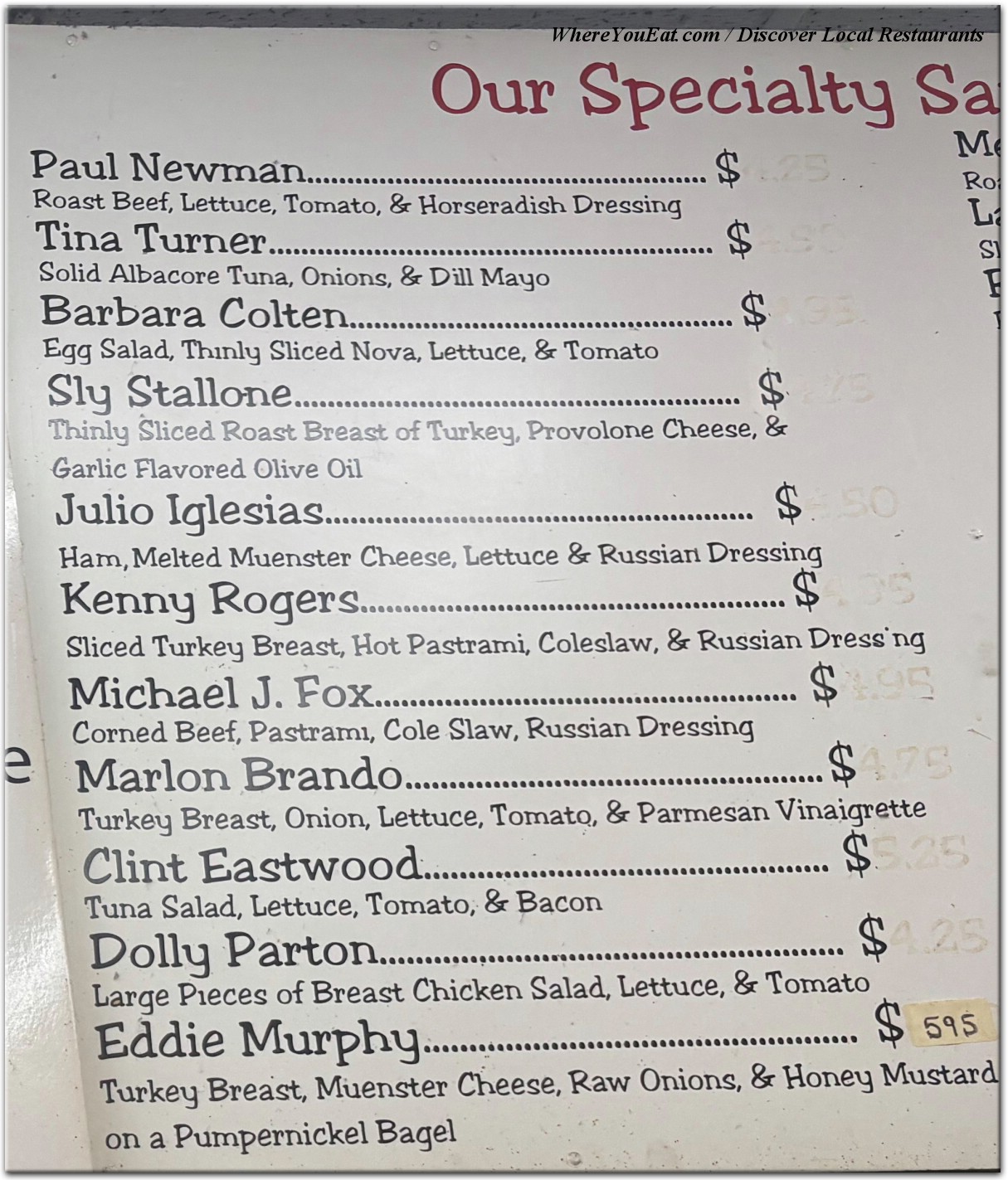menu image