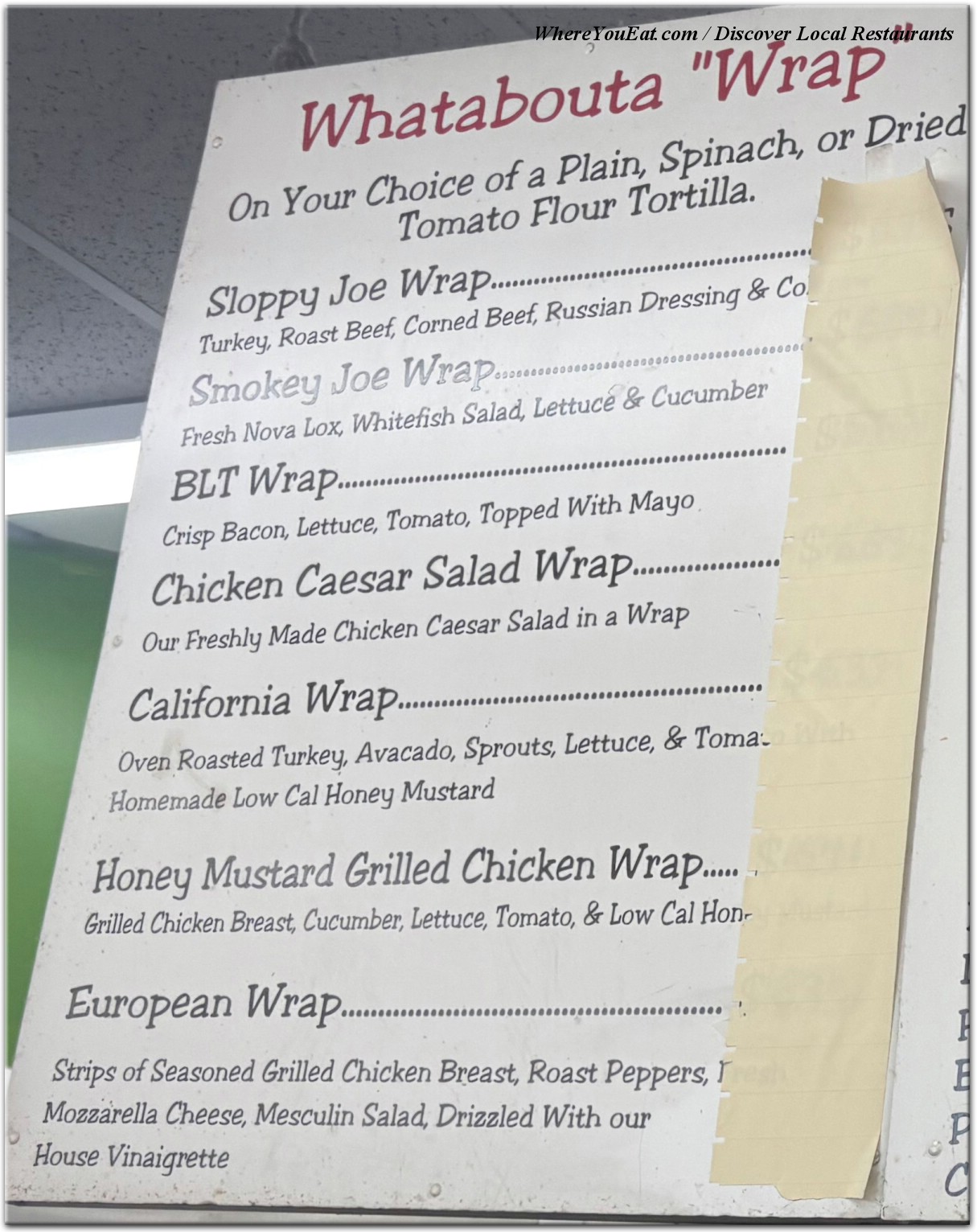 menu image